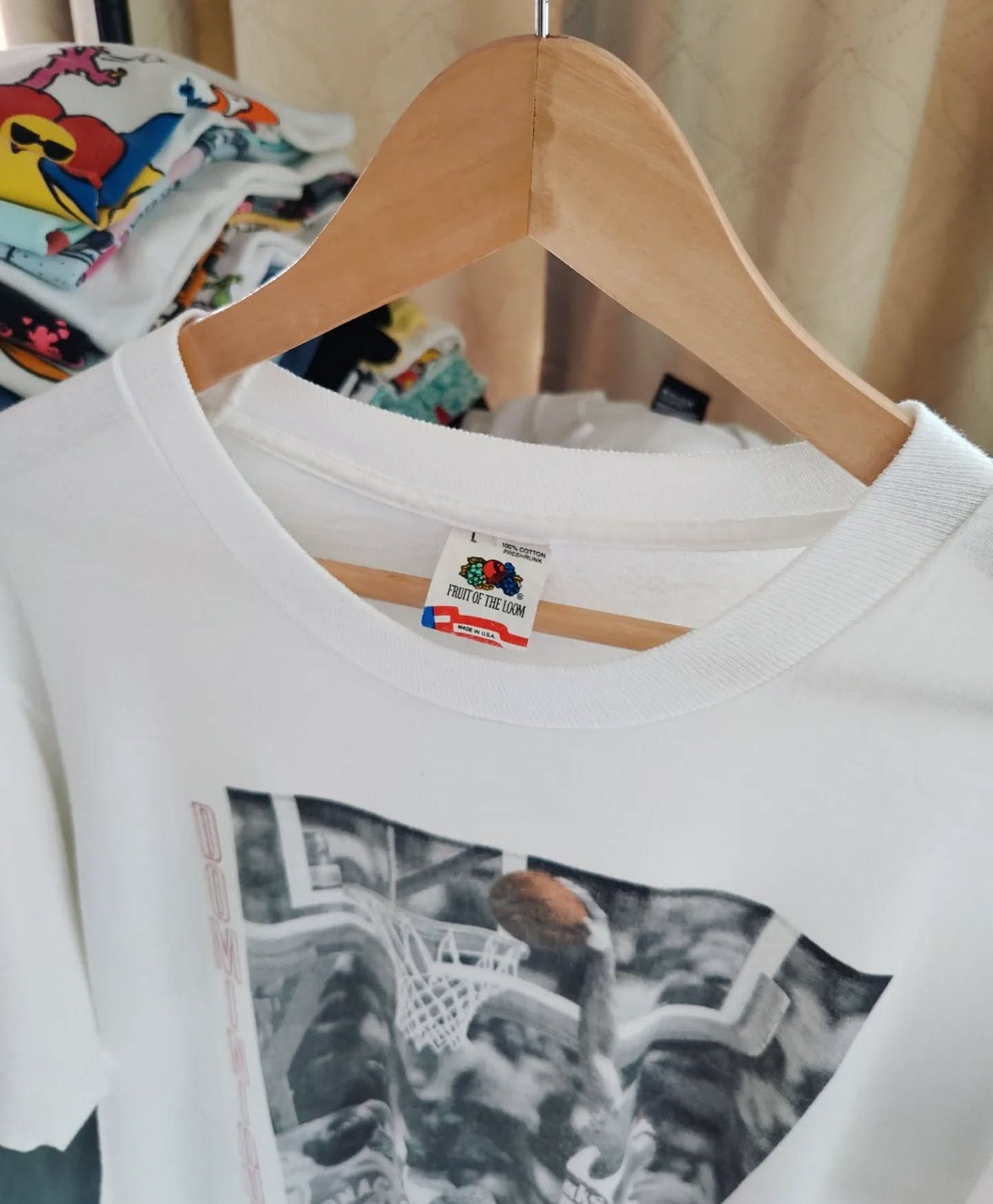 Fruit Of The Loom × NBA × Vintage Vintage 1989 Dominique Wilkins, Atlanta Hawks Size US L / EU 52-54 / 3 - 2 Thumbnail