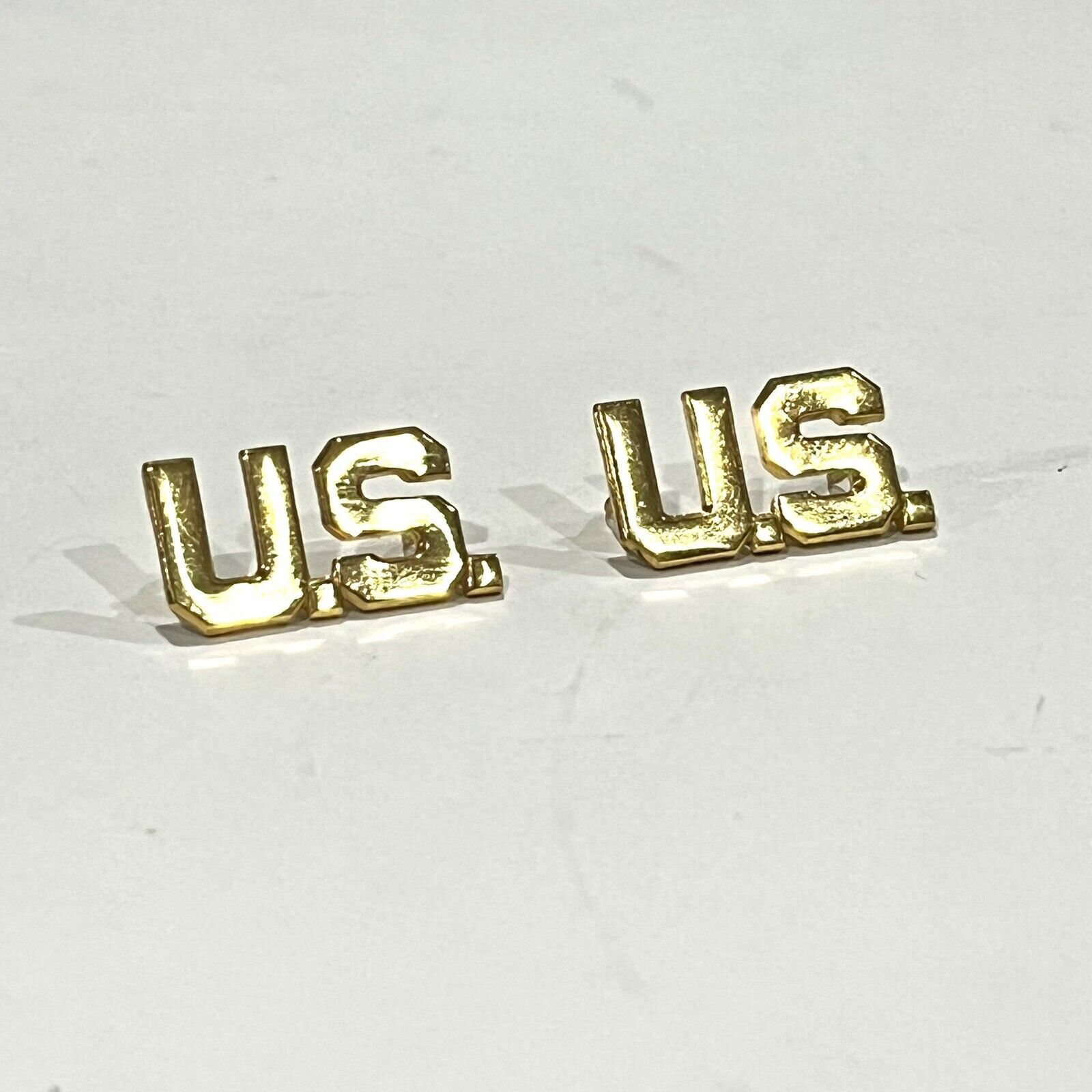 Other U.S. Military Uniform Dual Post Pin Gold-Brass Tone Set of 2 Size ONE SIZE - 2 Thumbnail