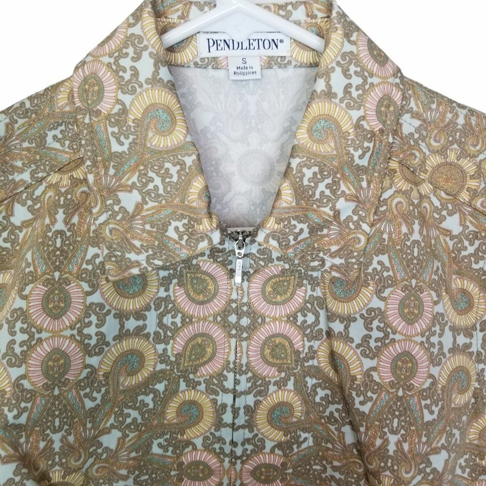 Pendleton Pendleton Womens Full Zip Jacket Geometric Lightweight Artsy Size S / US 4 / IT 40 - 2 Thumbnail