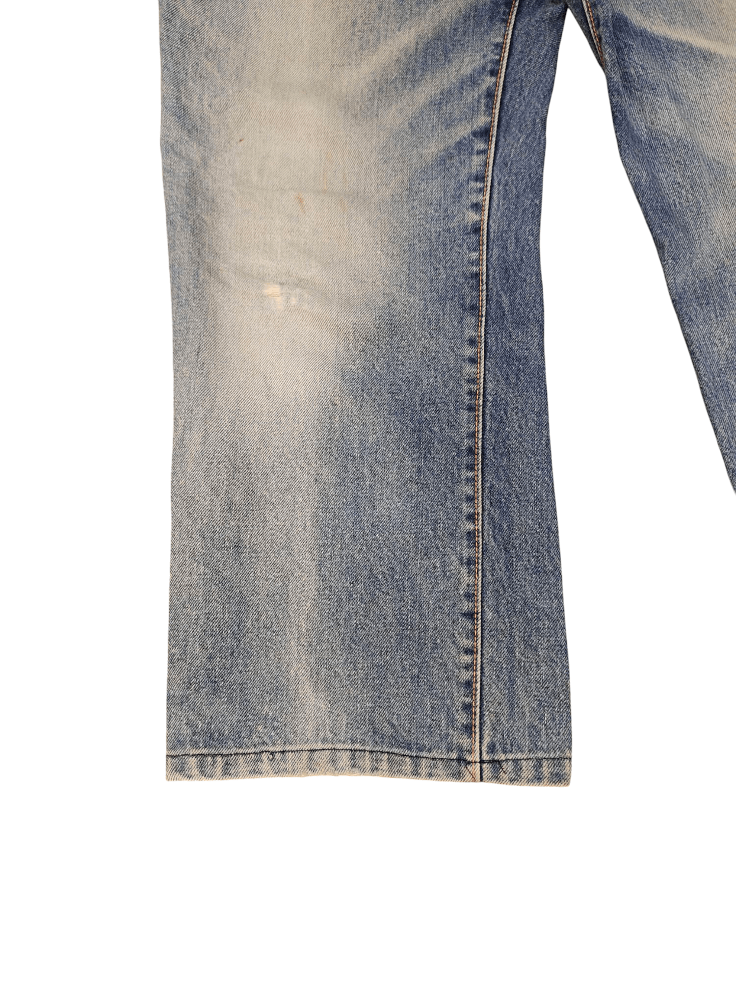 Number (N)ine × Undercover Vintage 80s Edwin Clawmark Distress Faded Denim Jeans Size US 32 / EU 48 - 4 Thumbnail