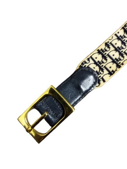 Christian Dior Monsieur Vintage 1980 Christian Dior Elastic Oblique Monogram Belt Size ONE SIZE - 3 Thumbnail