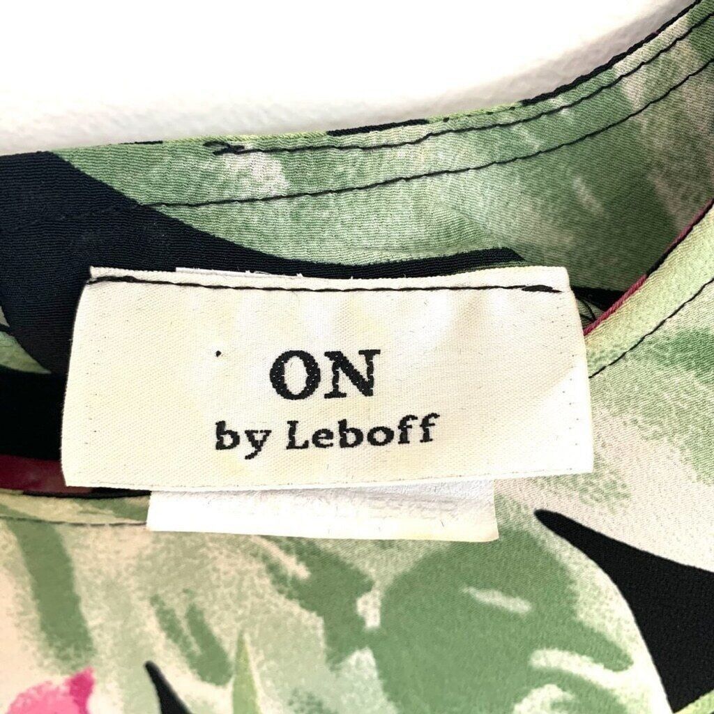 Other On by Leboff Pink & Green Tropical Top Women's Size Large Size L / US 10 / IT 46 - 5 Thumbnail