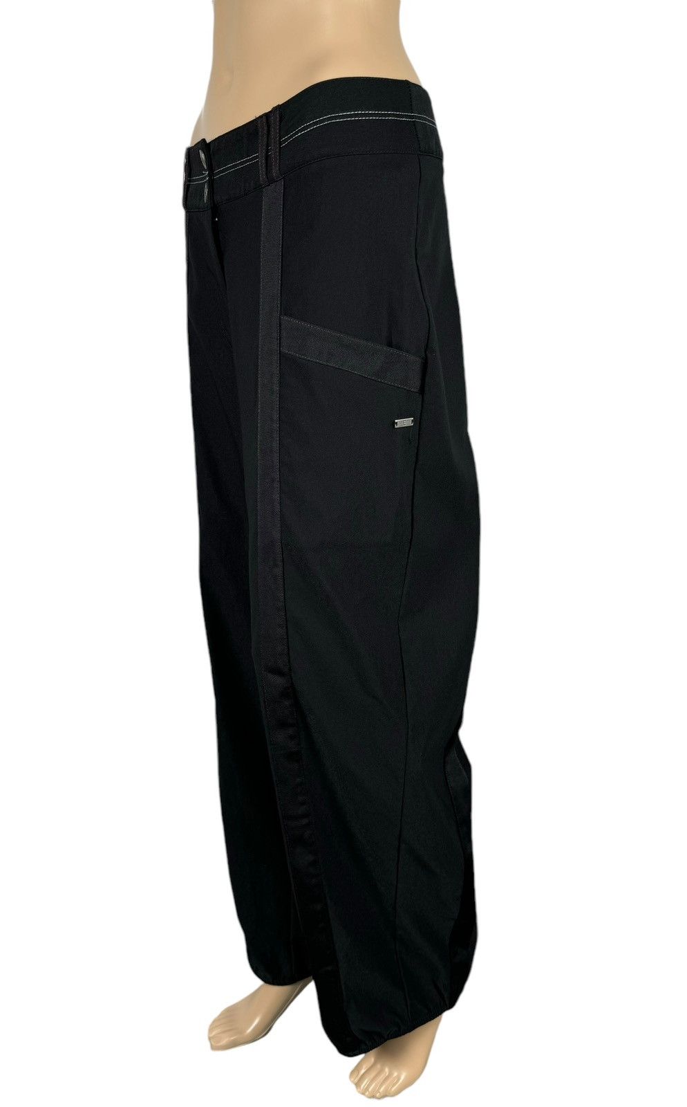 Designer E-Avant Garde Baggy Cotton-Spandex Pants size 3 Size 29" - 3 Thumbnail