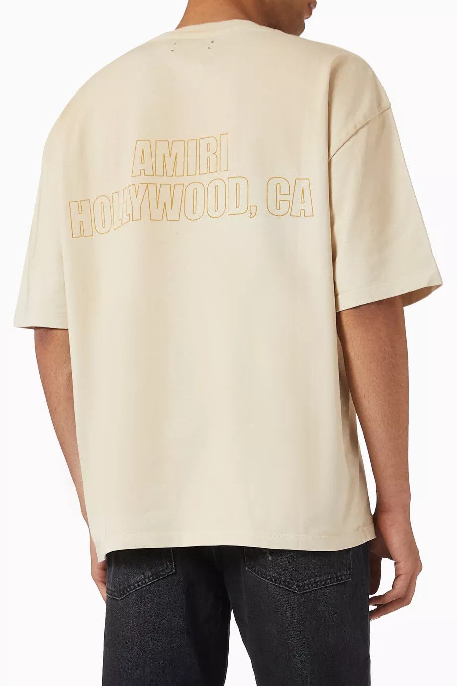 Amiri o1h1sh10525 Vintage Eagle Oversized T-Shirt in Natural/White Size US XL / EU 56 / 4 - 4 Thumbnail