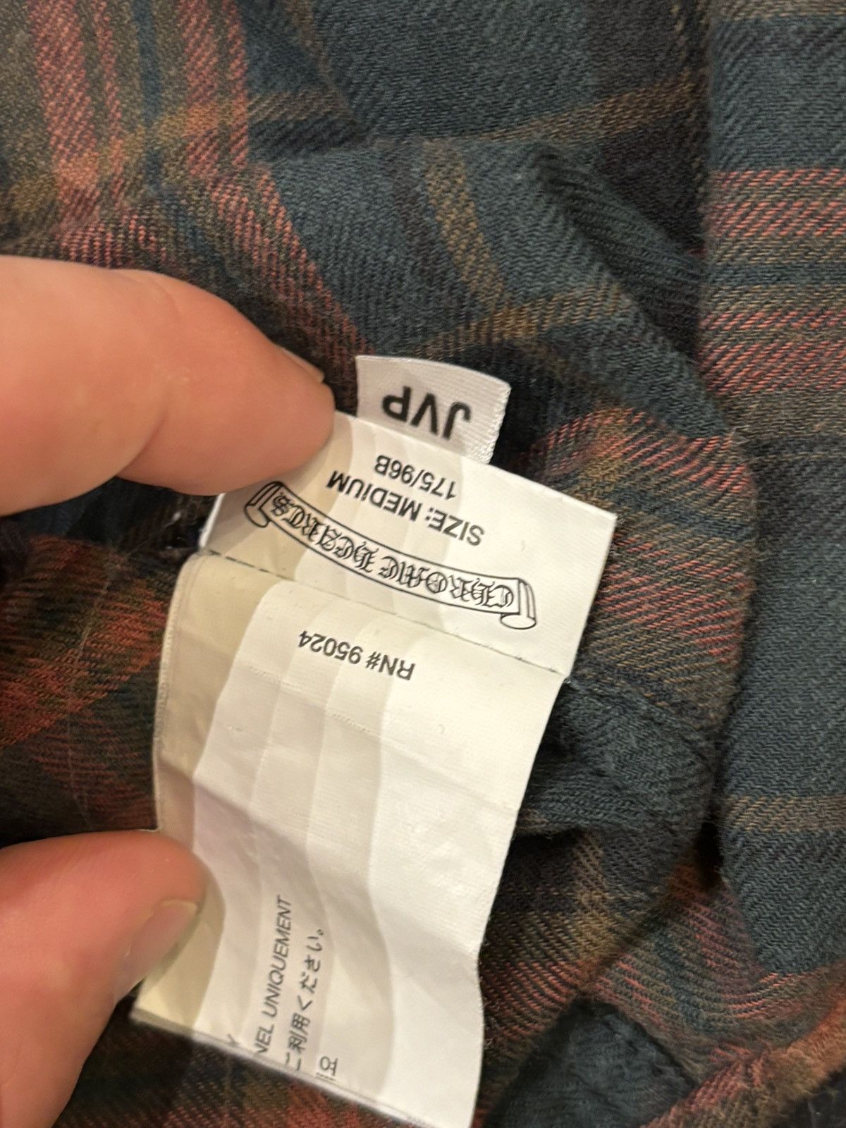 Chrome Hearts Chrome Hearts Short Sleeve Zip Up Flannel Shirt Size US M / EU 48-50 / 2 - 8 Thumbnail