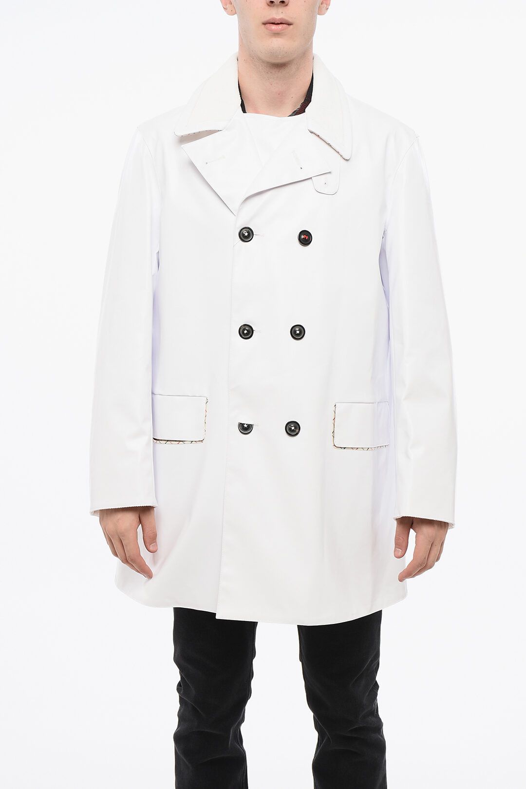 Maison Margiela og1mm0825 Waterproof Trench Coat in White Size US L / EU 52-54 / 3 - 1 Thumbnail