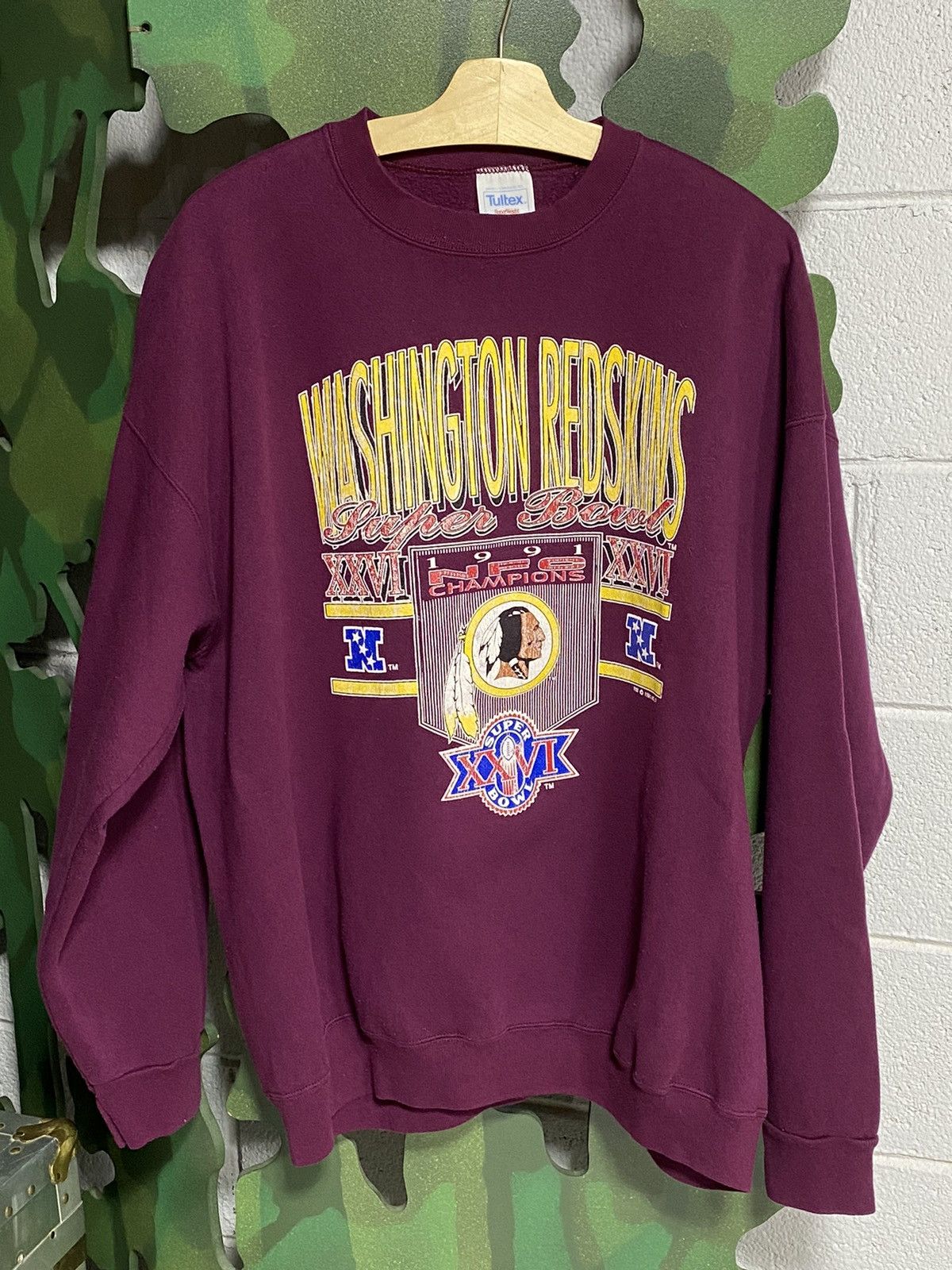 Y2K Washington Redskins pullover sweatshirt long sleeve Shirt buy style sweater 2XL