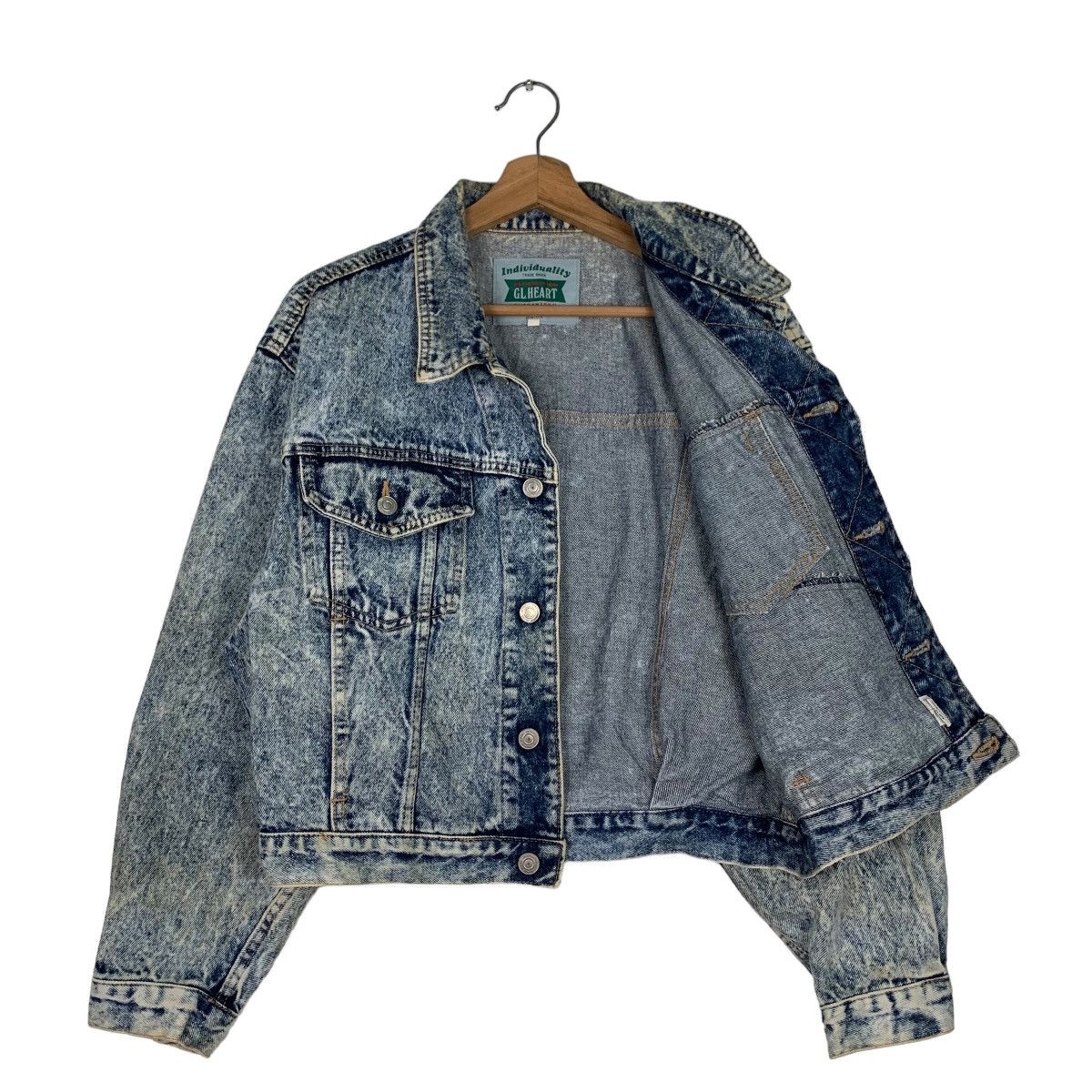 Japanese Brand G.L.HEART Stone Wash Denim Jacket #0858-C38 Size US M / EU 48-50 / 2 - 9 Thumbnail