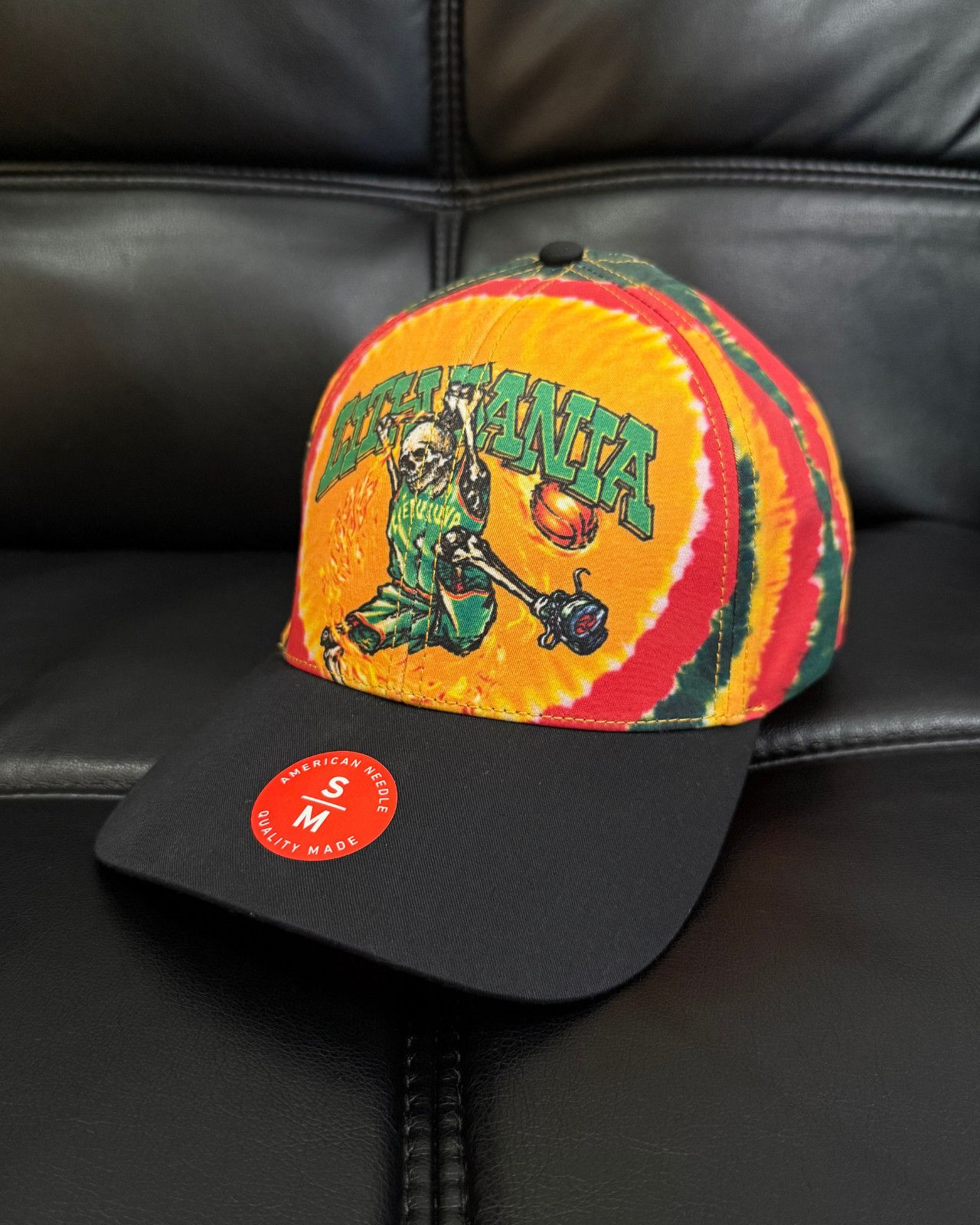 Liquid Blue New Liquid Blue Lithuania Basketball 1996 Tie-Dye Hat - S/M Size ONE SIZE - 1 Thumbnail