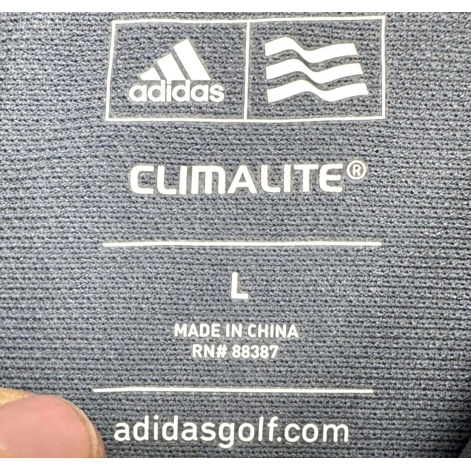 Adidas Adidas Golf Polo Shirt Mens Large Climalite Grey Short Sleeve Rugby Adult Athletic NEW Size US L / EU 52-54 / 3 - 5 Thumbnail