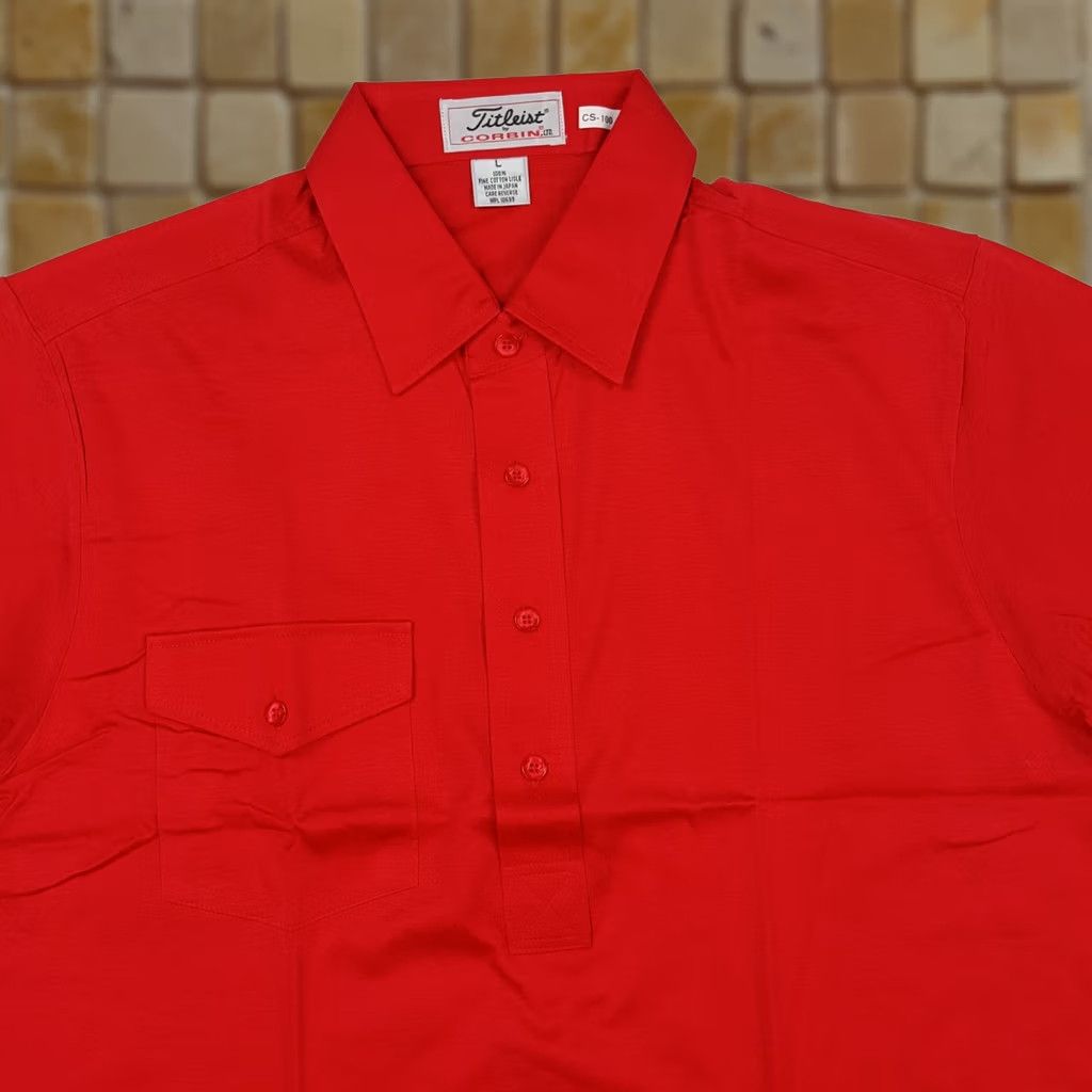 Titleist VINTAGE Titleist Golf Polo Shirt Pocket Man L Red Casual 90s Preppy Short Sleeve Japan Size US L / EU 52-54 / 3 - 1 Thumbnail