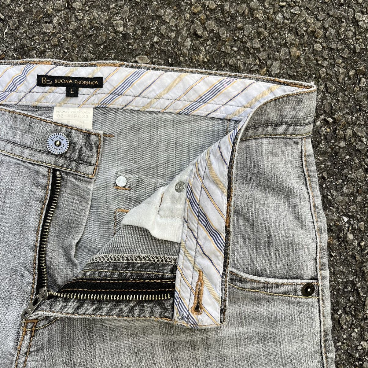If Six Was Nine Buona Giornata Flare Jeans Bootcut Low Rise Pants Size US 31 - 6 Thumbnail