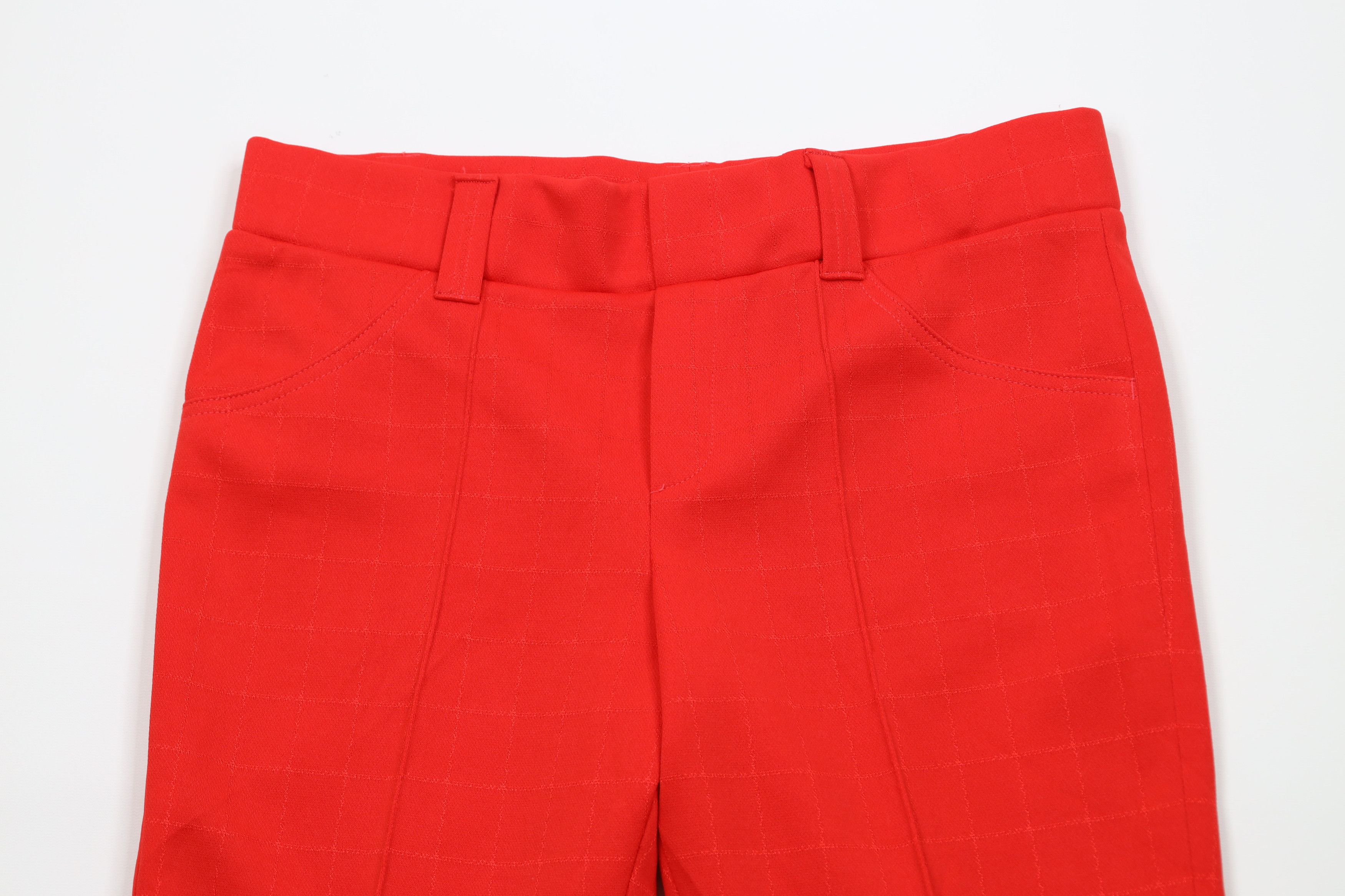 Vintage Vintage 70s Streetwear Knit Bell Bottoms Pants Plaid USA Size 32" / US 10 / IT 46 - 2 Thumbnail