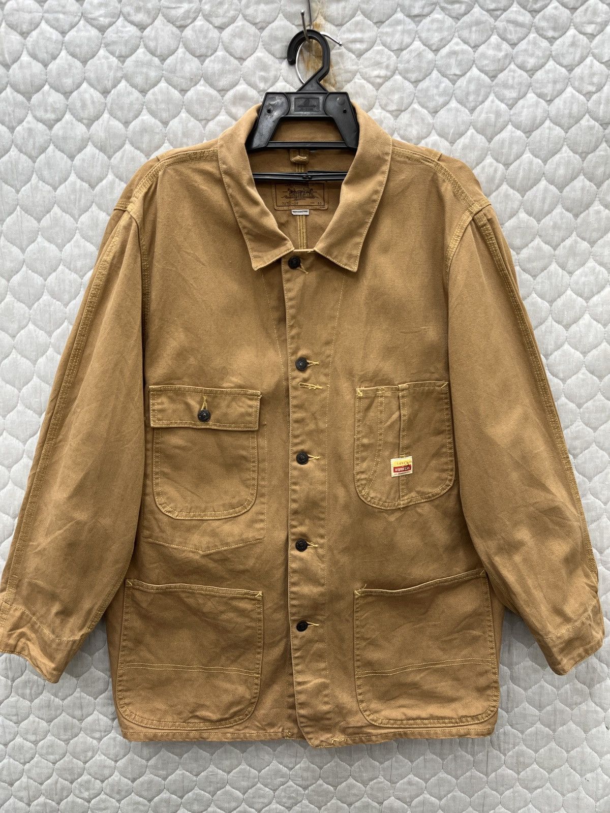 Levi's 🔥🔥🔥STEALS VINTAGE LEVIS CHORE JACKET (IRREGULAR STAMP) Size US M / EU 48-50 / 2 - 1 Thumbnail