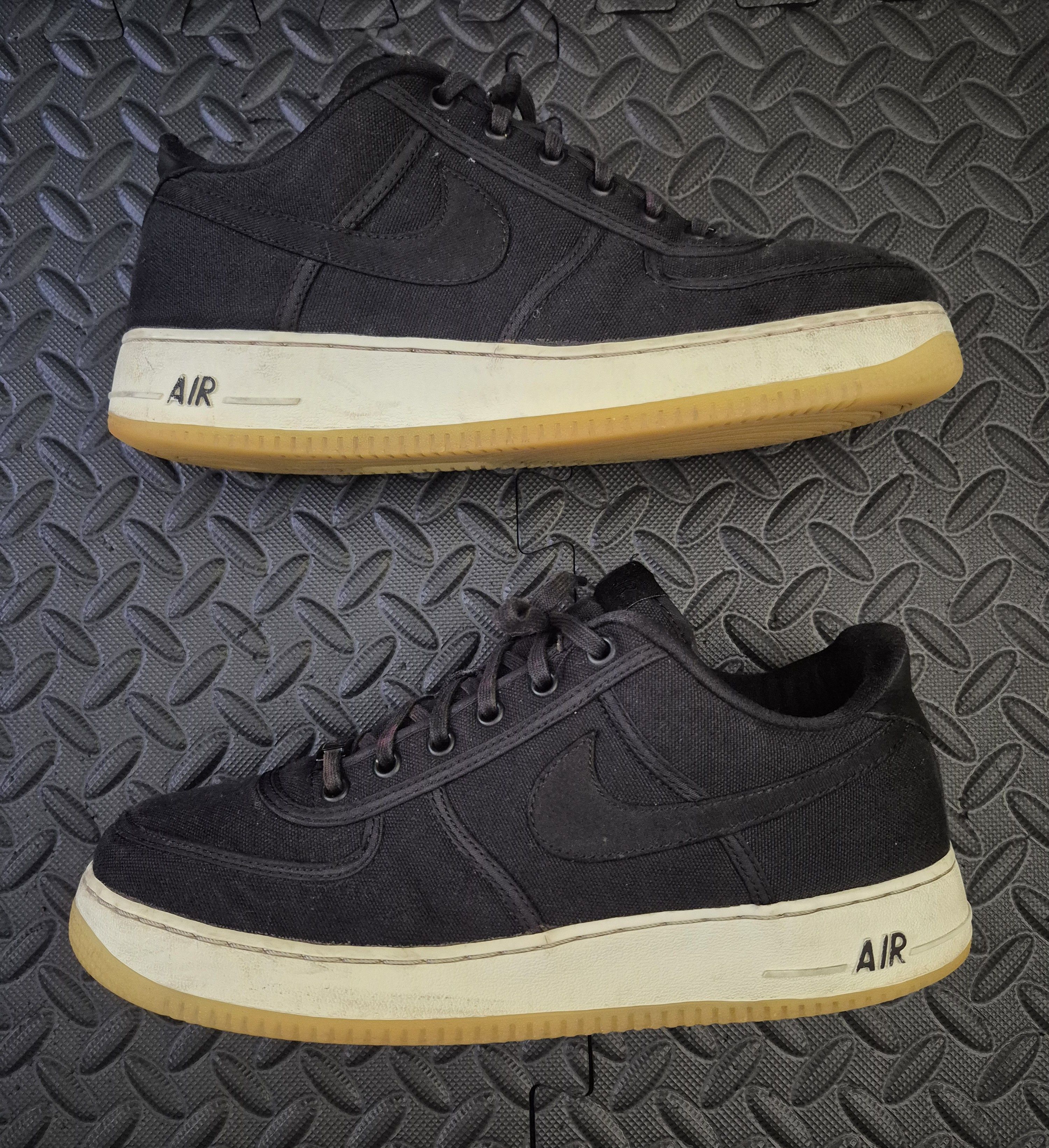 Nike Size 10.5 - Nike Air Force 1 Low Canvas Black (AH1067-004) Size US 10.5 / EU 43-44 - 3 Thumbnail