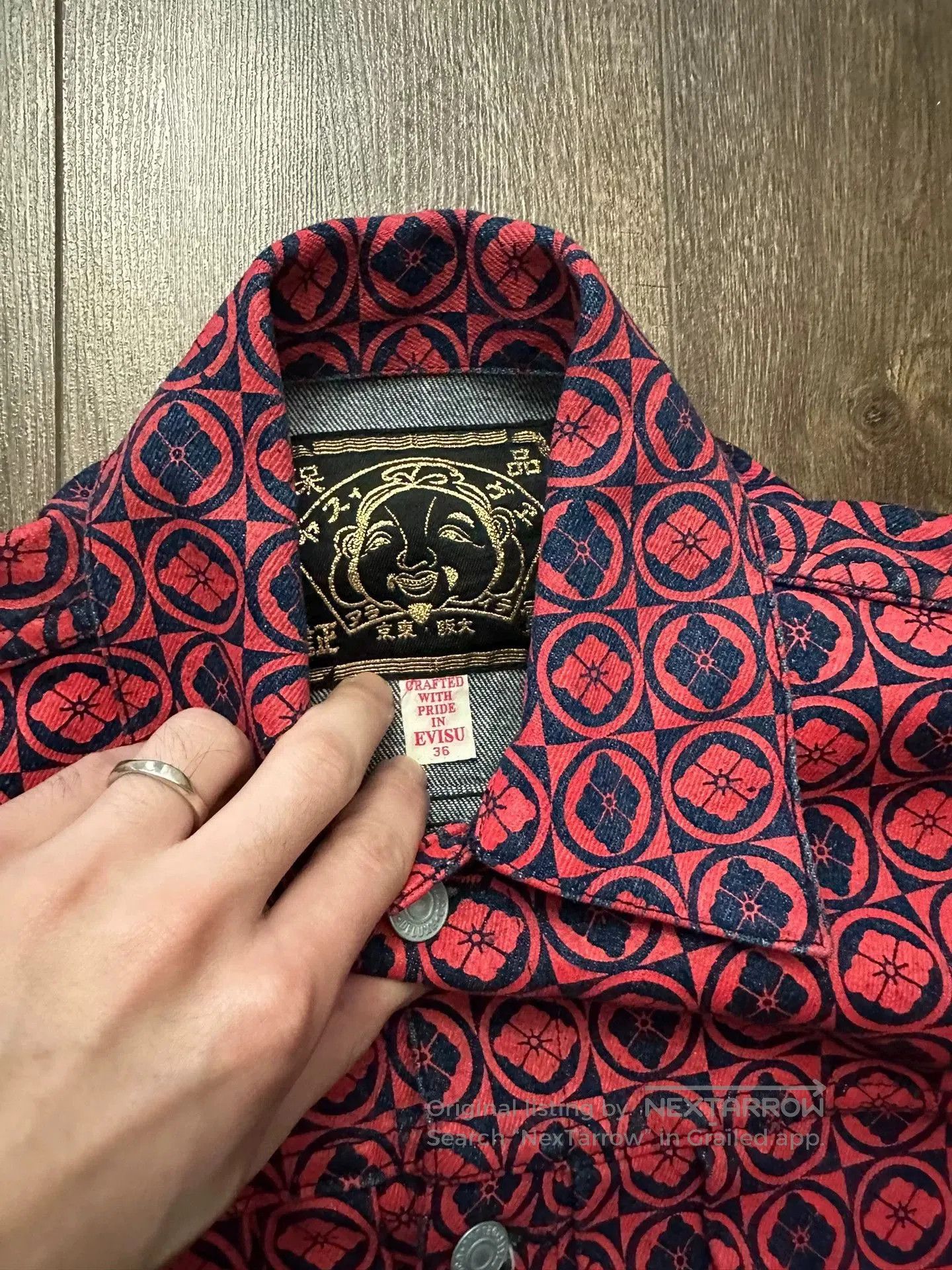 Evisu EVISU Red Full Logo Print Jacket. Size US S / EU 44-46 / 1 - 3 Thumbnail