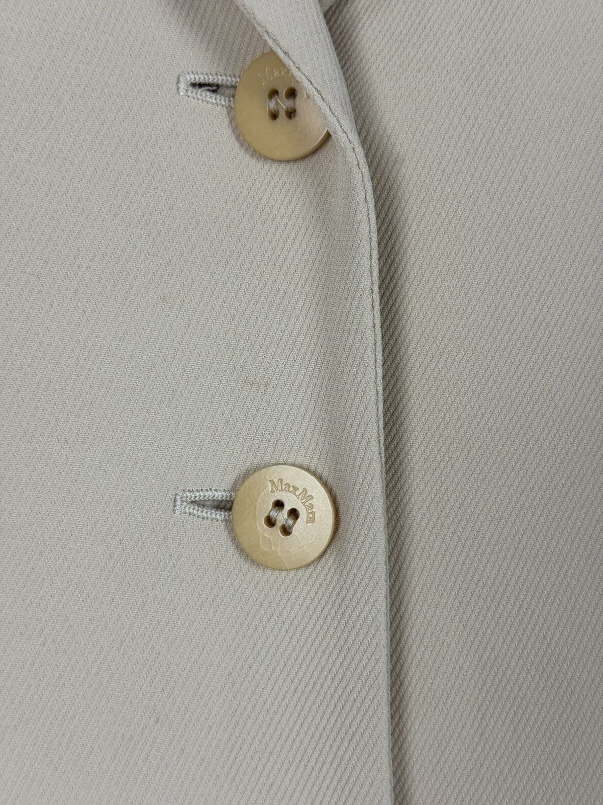 Max Mara Max Mara Ivory Women’s Light Coat Size XL / US 12-14 / IT 48-50 - 8 Thumbnail