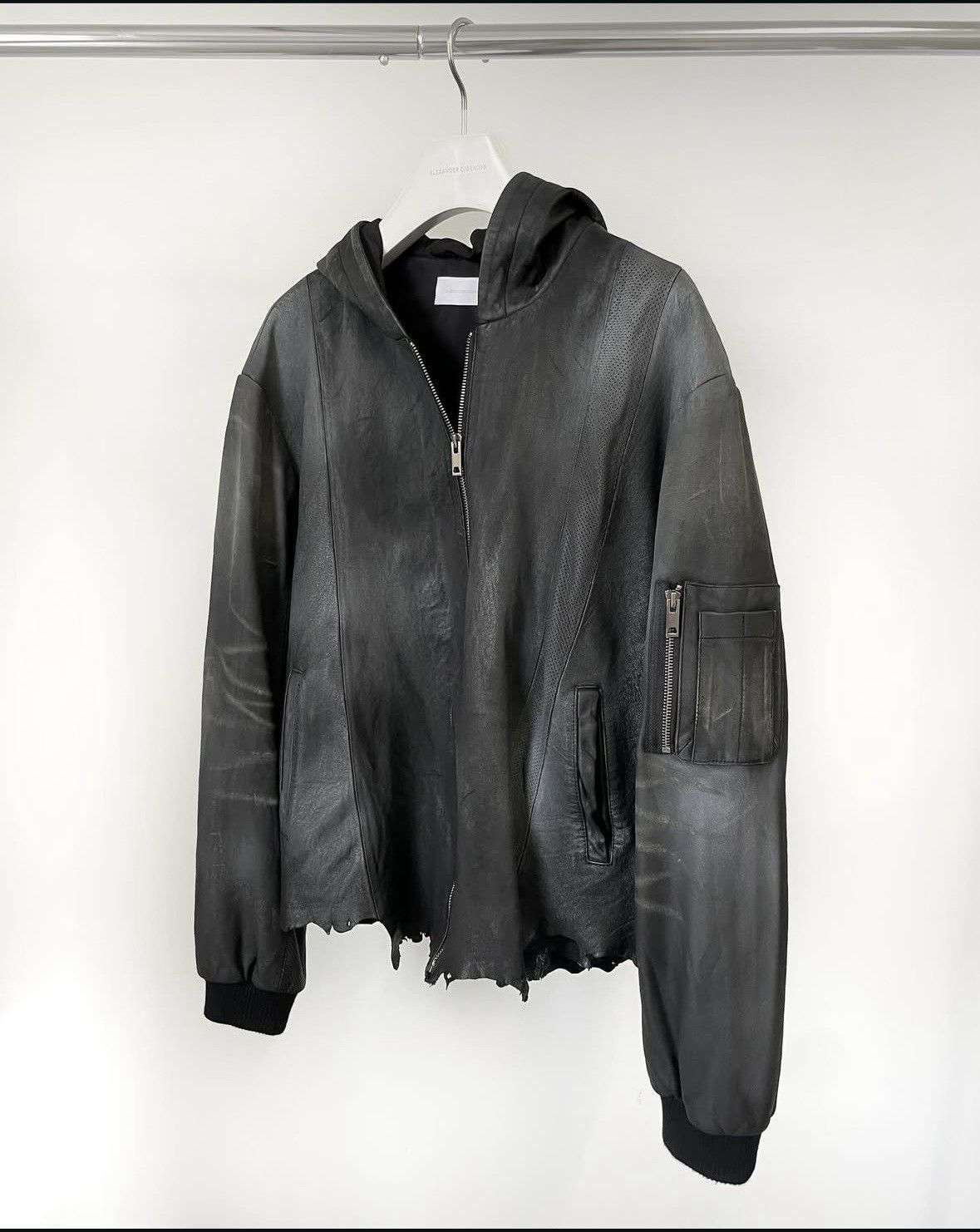 ALEXANDER DIGENOVA Paneled leather bomber jacket Size US S / EU 44-46 / 1 - 7 Thumbnail