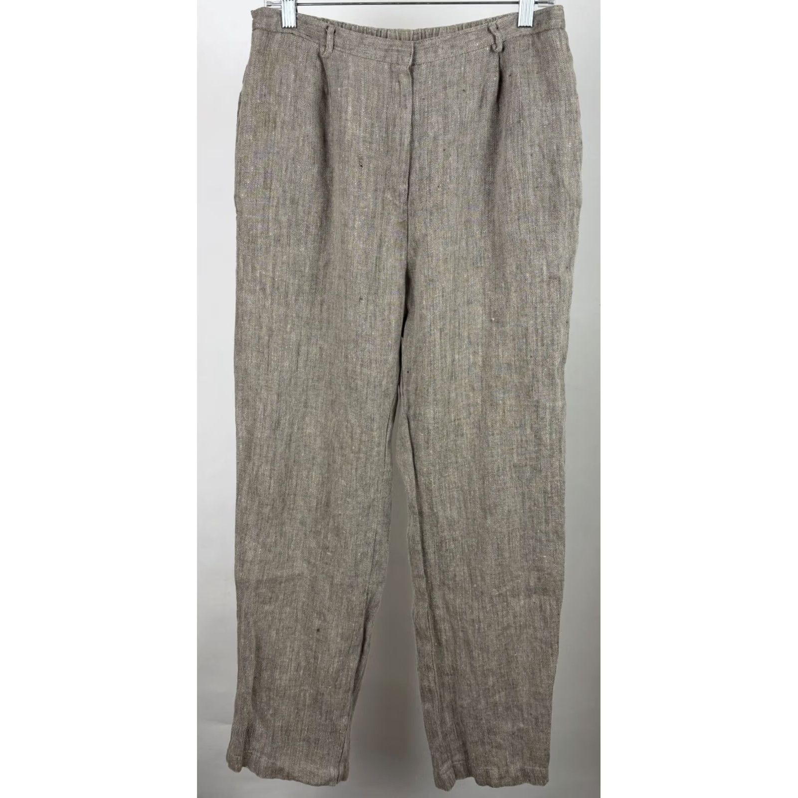 Vintage VINTAGE Carol Anderson Linen Pants Women Size 36" / US 14 / IT 50 - 2 Thumbnail