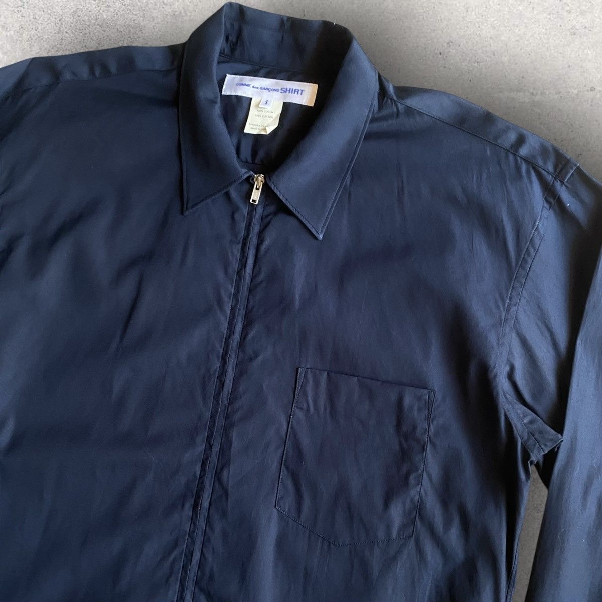 Comme des Garcons SHIRT CDG Shirt Zip Up Dark Navy Size US S / EU 44-46 / 1 - 2 Thumbnail