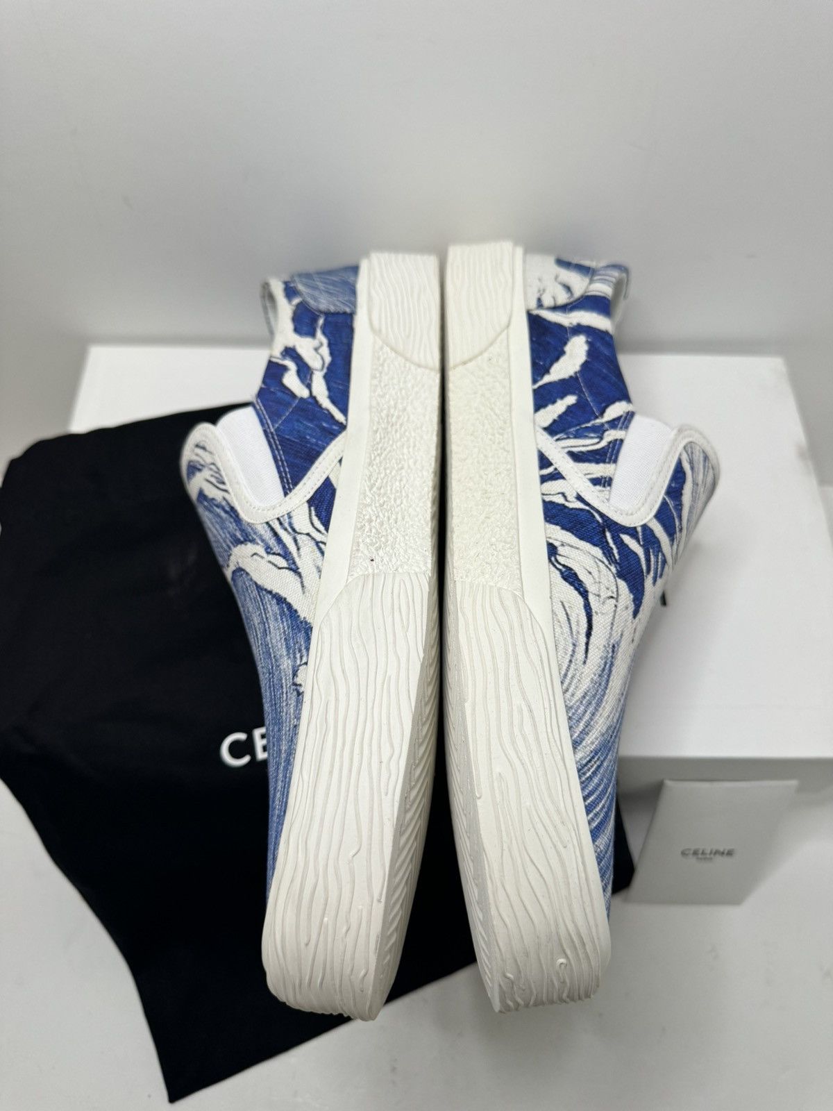 Celine CELINE ELLIOT SLIP-ON IN WAVES PRINTED CANVAS Size US 10 / EU 43 - 4 Thumbnail