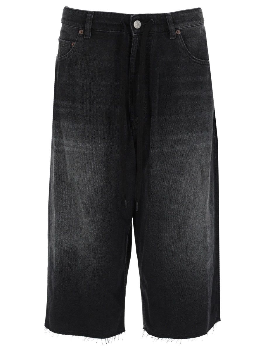 MM6 MM6 SHORTS IN DENIM DI COTONE - CHARCOAL (IT 48) Size US 32 / EU 48 - 1 Thumbnail