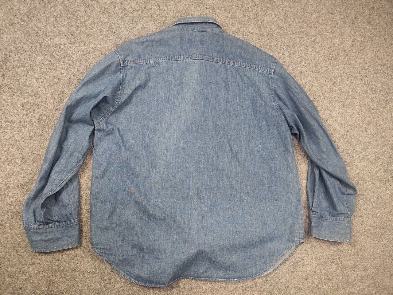 Vintage Vintage 90's Too Cute Logo Disney Baggy Denim Shirt Size US XL / EU 56 / 4 - 12 Thumbnail