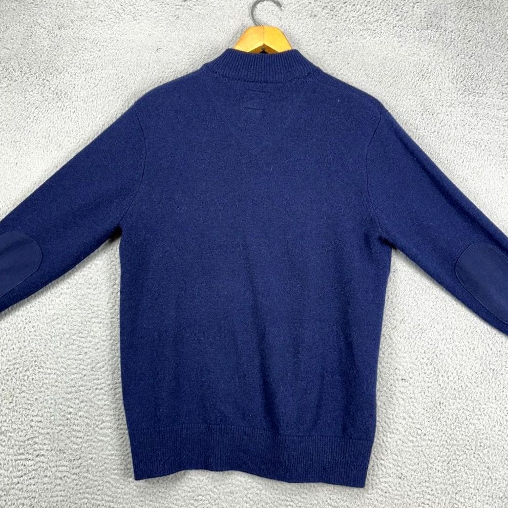 Vintage Beretta Pullover Sweater Mens Medium Blue Lambswool Nylon Blend Knit Elbow Patch Size US M / EU 48-50 / 2 - 3 Thumbnail
