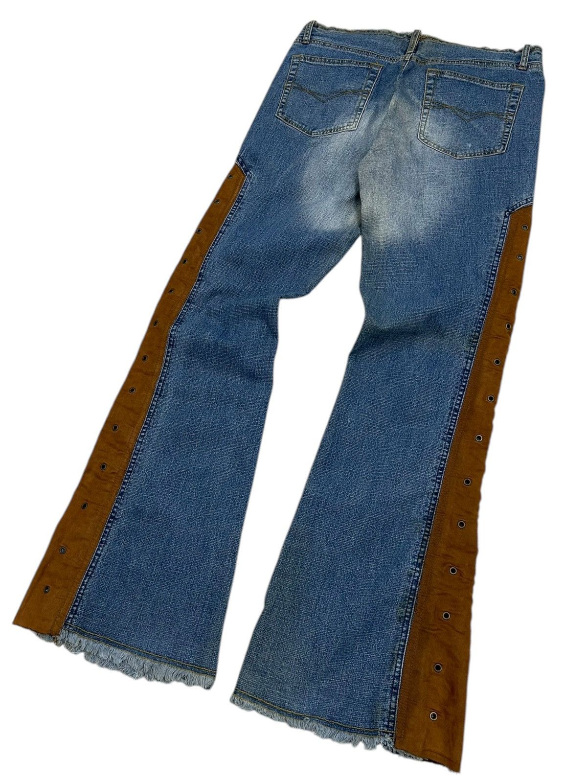 Hysteric Glamour Flare Unisex Lazer Jean Hybrid Country Cowboy Style Lace Up Size US 30 / EU 46 - 11 Thumbnail