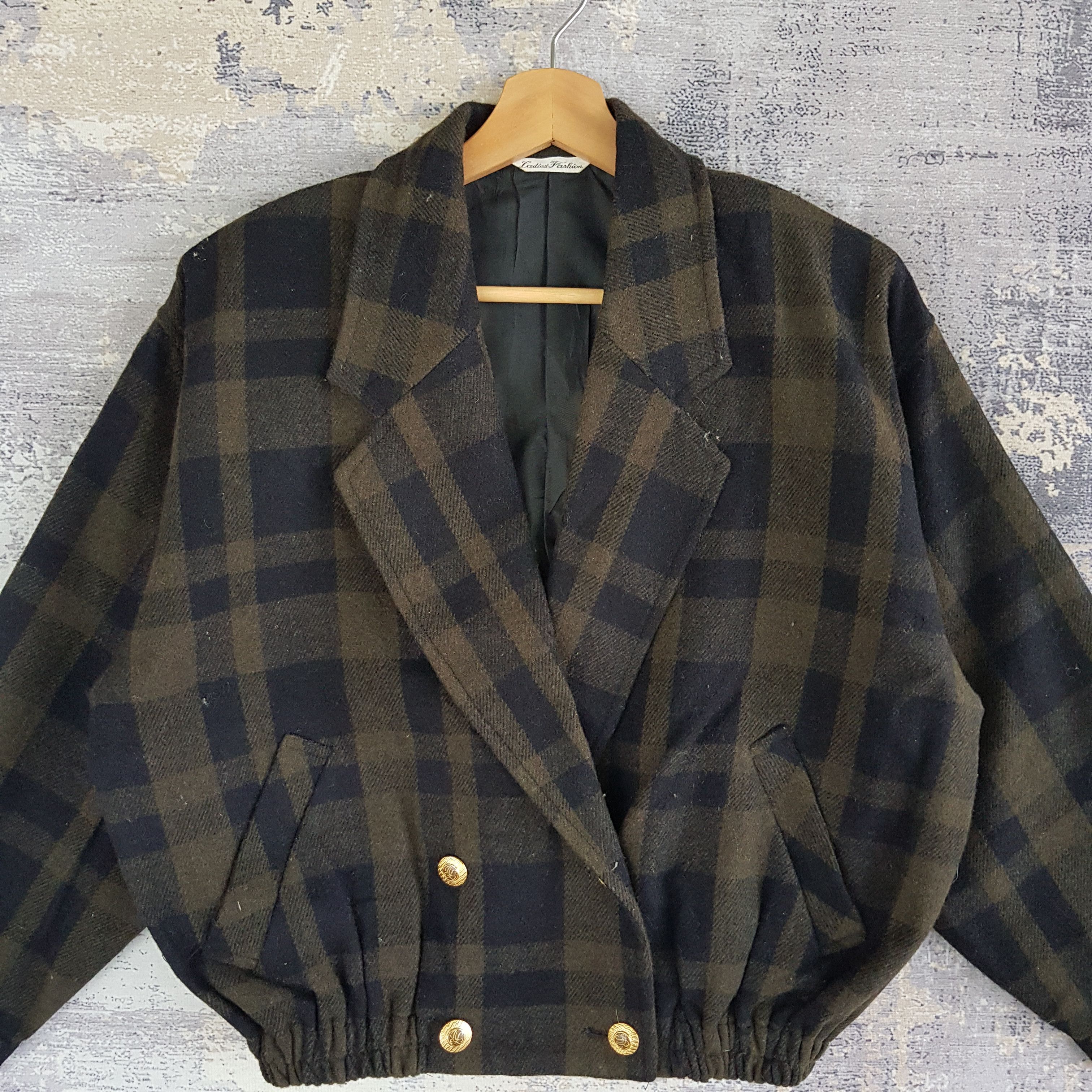 Vintage Vintage Tartan Plaid Retro Cardigan Wool Jacket Size US L / EU 52-54 / 3 - 3 Thumbnail