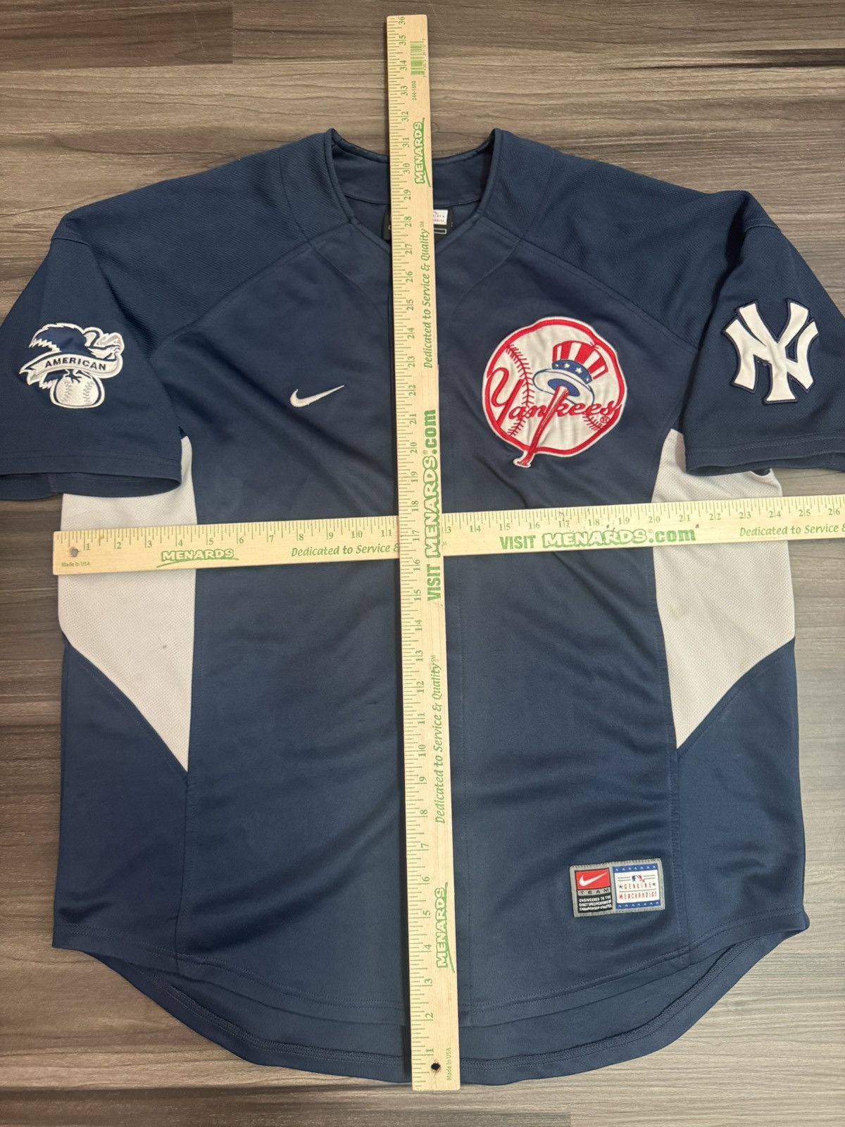 Nike New York Yankees MLB Team Genuine Merchandise Stitch Jersey Size US L / EU 52-54 / 3 - 7 Thumbnail