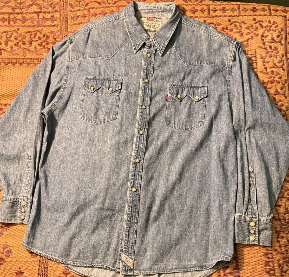 Levi's Vintage Levi’s Button Up Western Shirt Size US XL / EU 56 / 4 - 1 Thumbnail