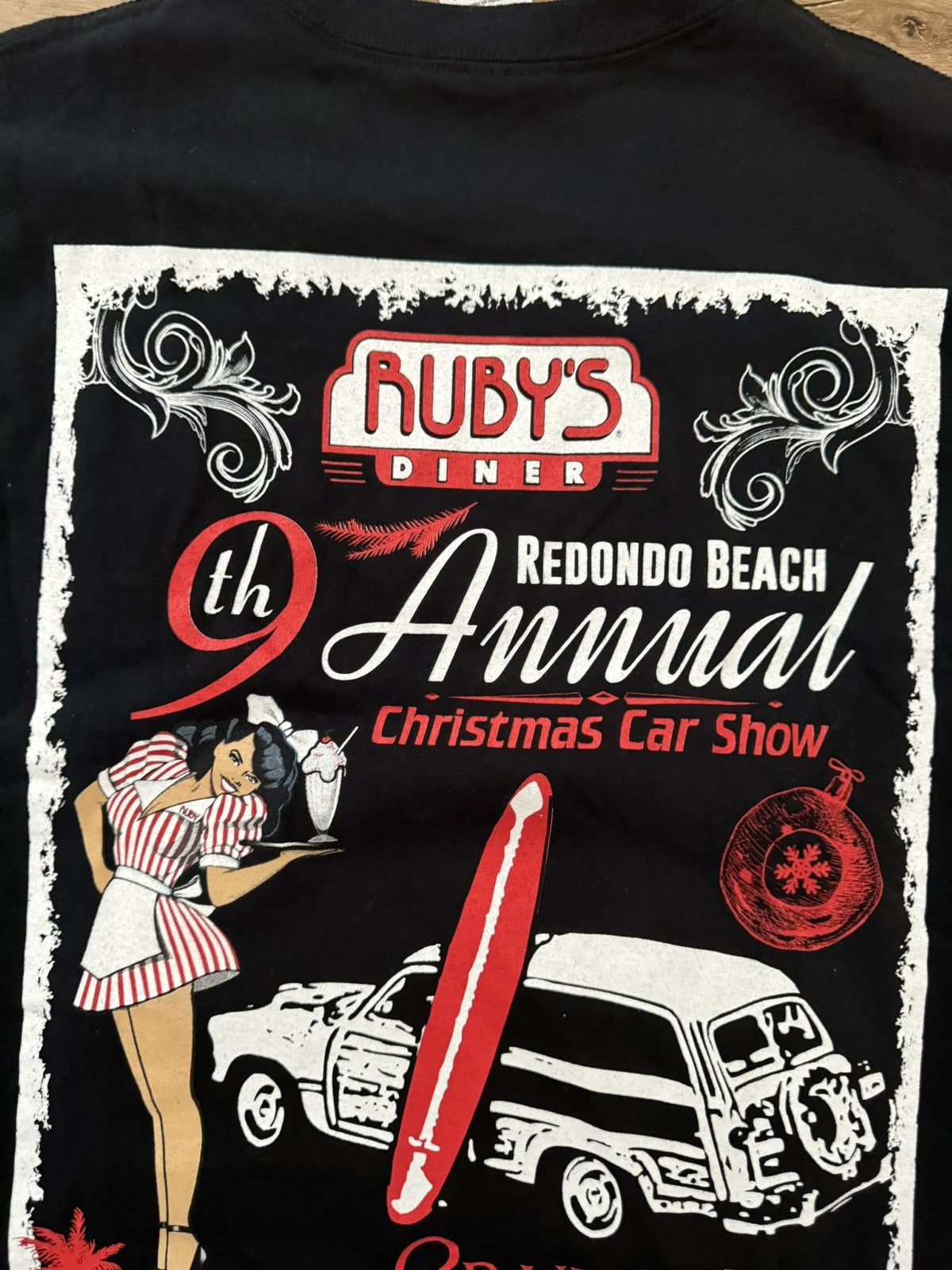Vintage Ruby’s Diner 9th Annual Classic Car Show Holiday Tee XL Size US XL / EU 56 / 4 - 3 Thumbnail