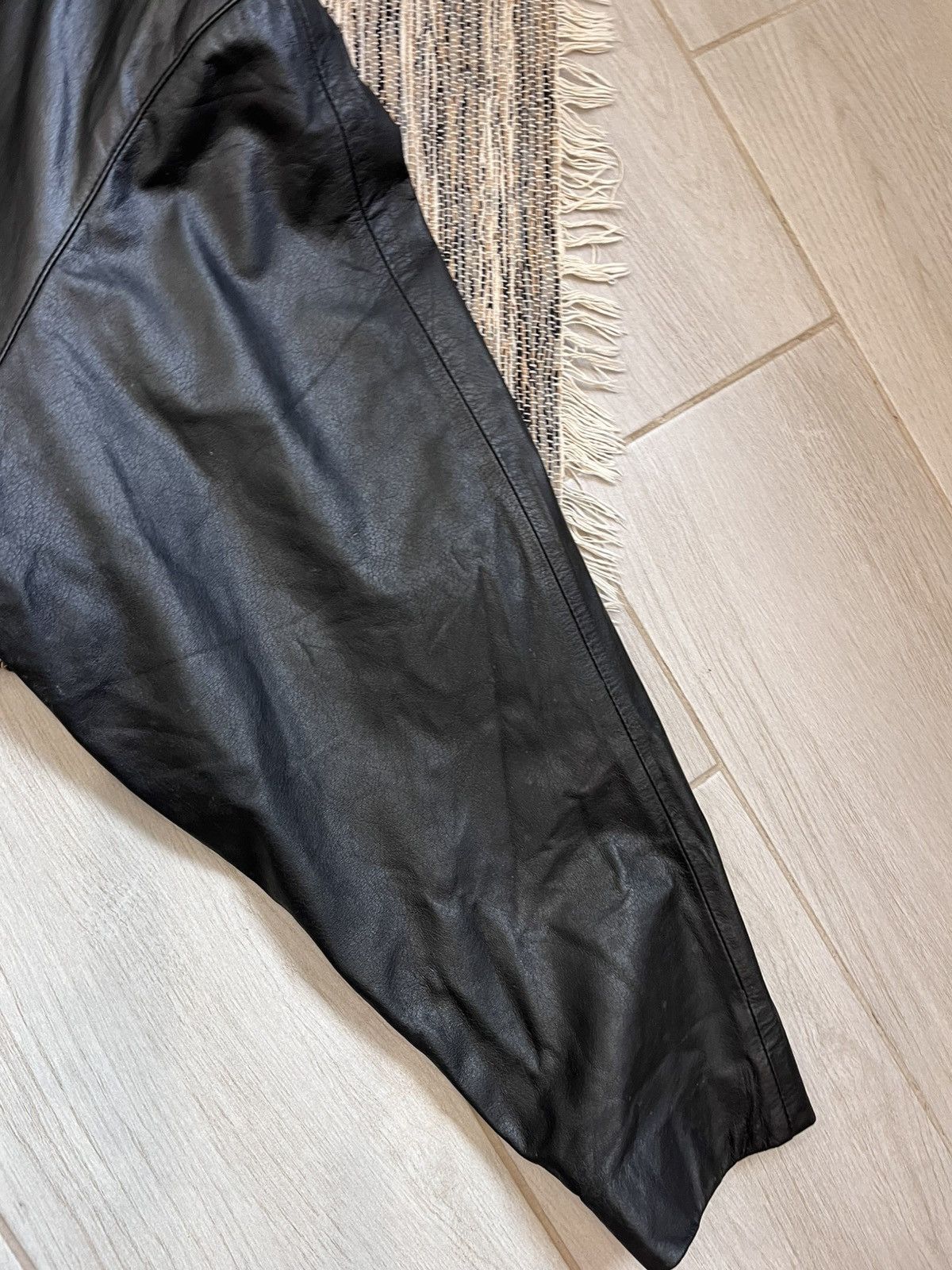 Vintage Vintage Comint Leather Coat Jacket Black minimalistic retro Size US XL / EU 56 / 4 - 14 Thumbnail