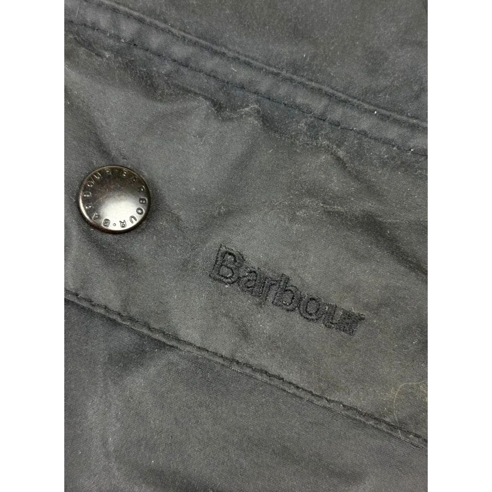 Barbour VINTAGE Barbour Waterproof Jacket Men 38 Black Coat Rain Coat 38 Barbour Jacket Mens 38 Black Waterproof 1990s? Size US XXS / EU 40 - 4 Thumbnail