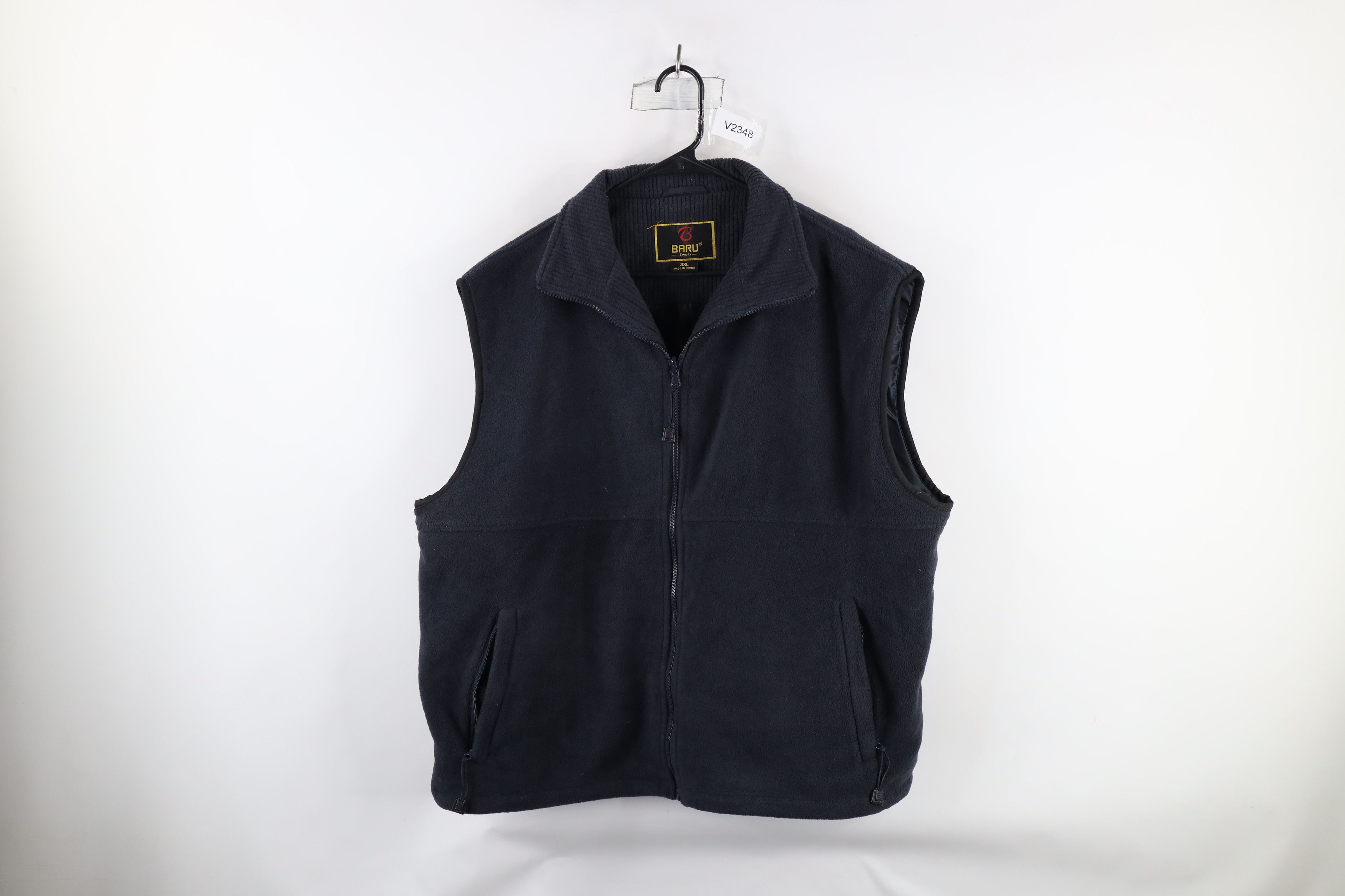 Vintage Vintage 90s Streetwear Fleece Full Zip Vest Jacket Gray Size US XXL / EU 58 / 5 - 1 Thumbnail