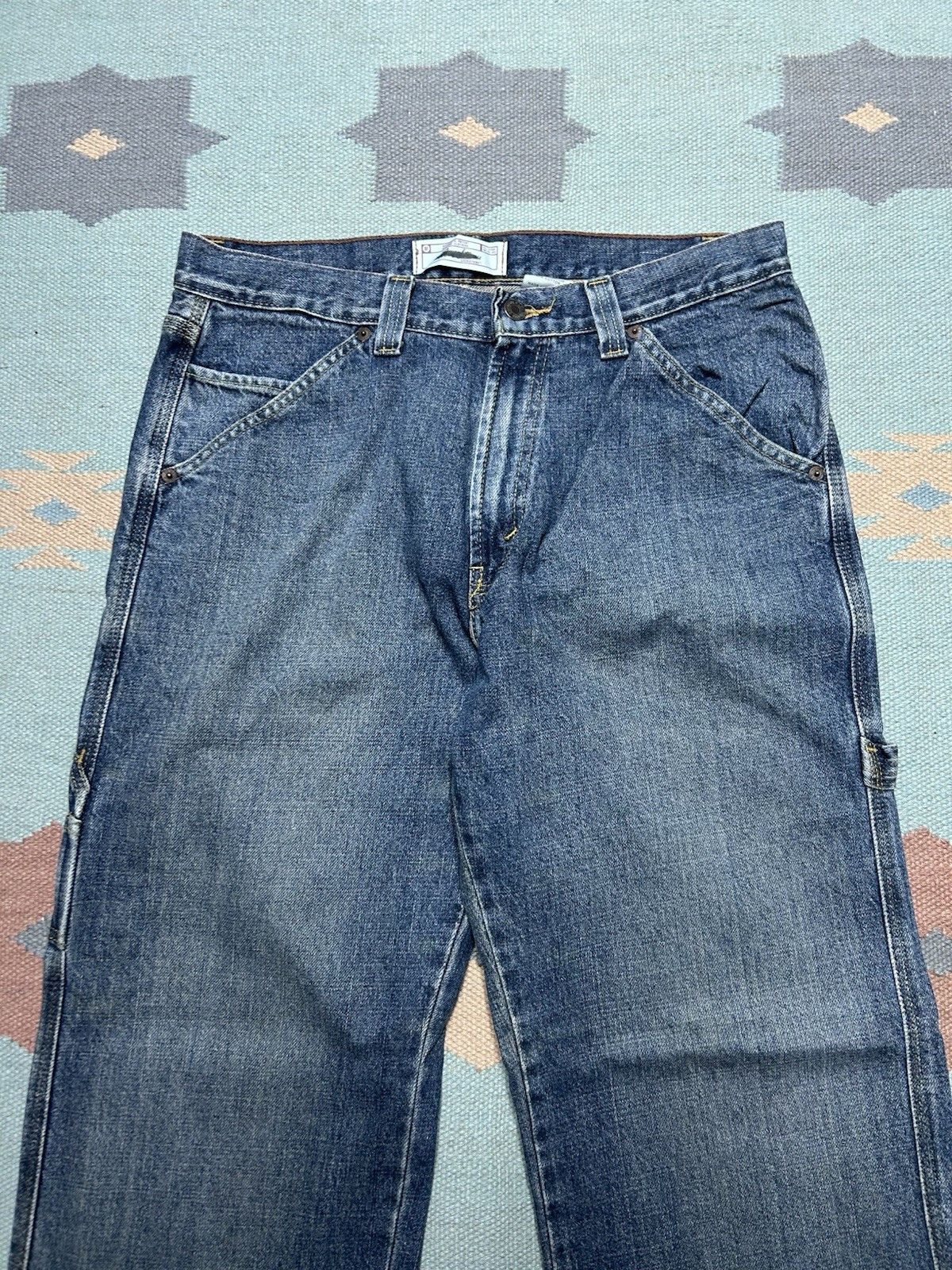 Vintage Levi’s carpenter jeans workwear skater baggy wide y2k 33x31 Size US 33 - 7 Thumbnail