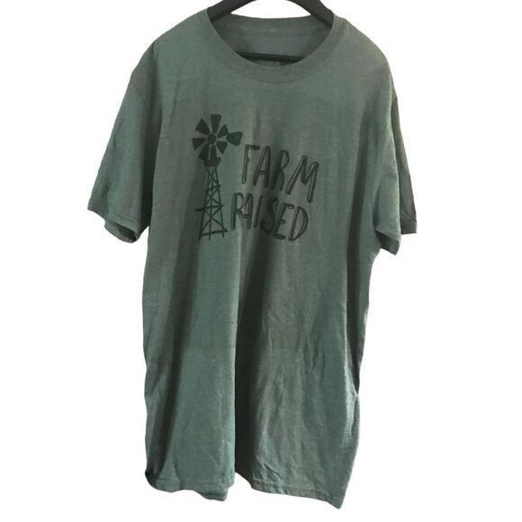 Other Farm raised men’s short sleeve green shirt T-shirt Size US L / EU 52-54 / 3 - 1 Thumbnail