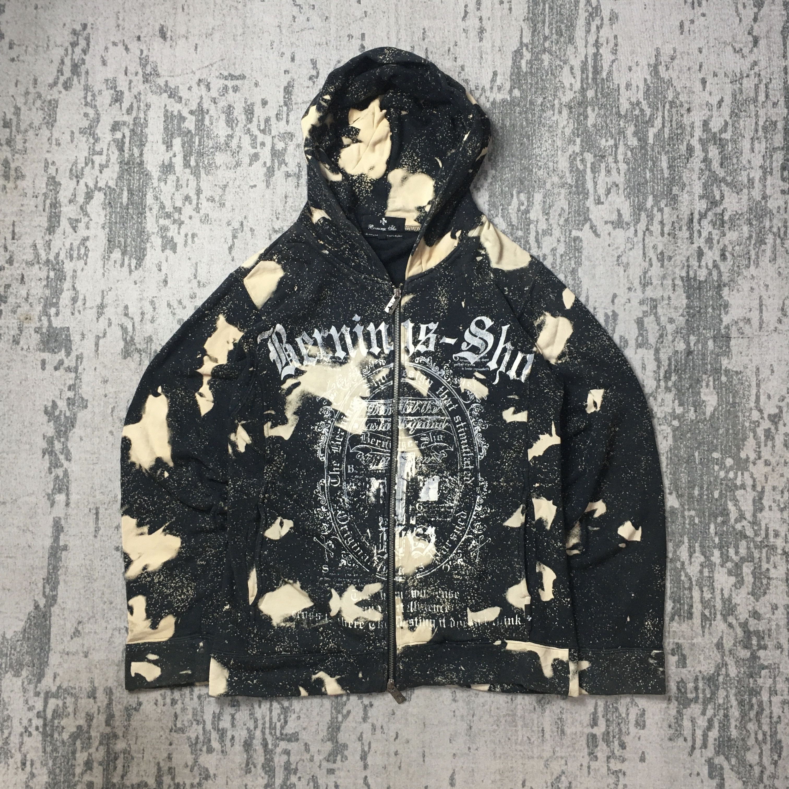トップス vintage BERNINGS SHO message zip design If Six Was Nine × Japanese Brand × Streetwear Bernings Sho
