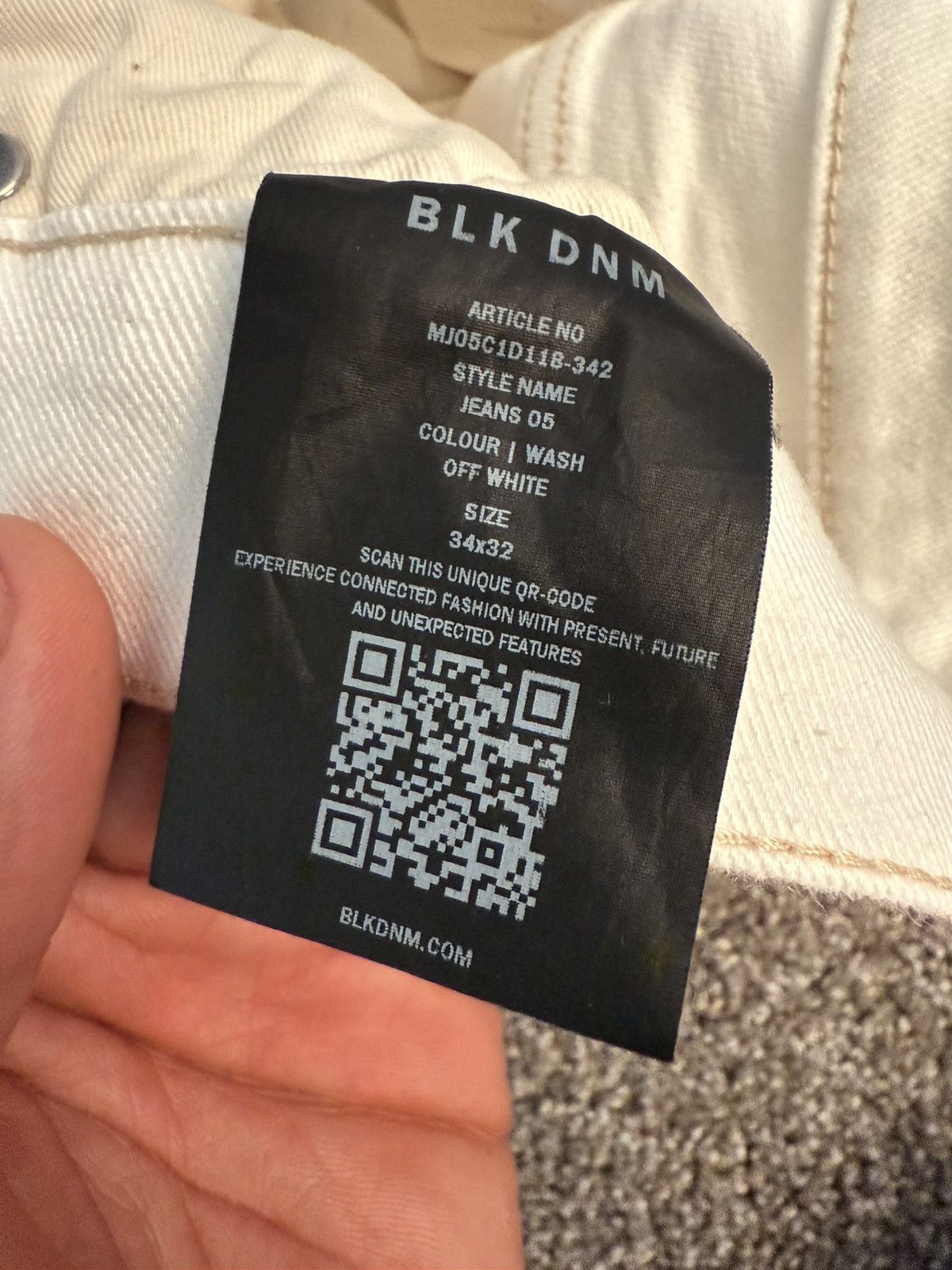 Blk Dnm BLK DNM White Jeans Size US 34 / EU 50 - 6 Thumbnail