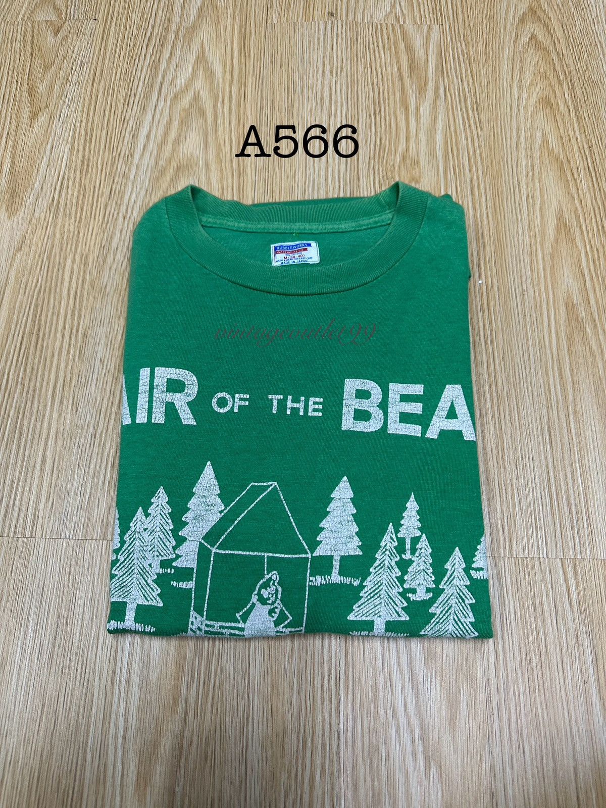 Warehouse & Co. Vintage Warehouse Doubbleworks Bear Back Heat TShirt A566 Size US M / EU 48-50 / 2 - 11 Thumbnail