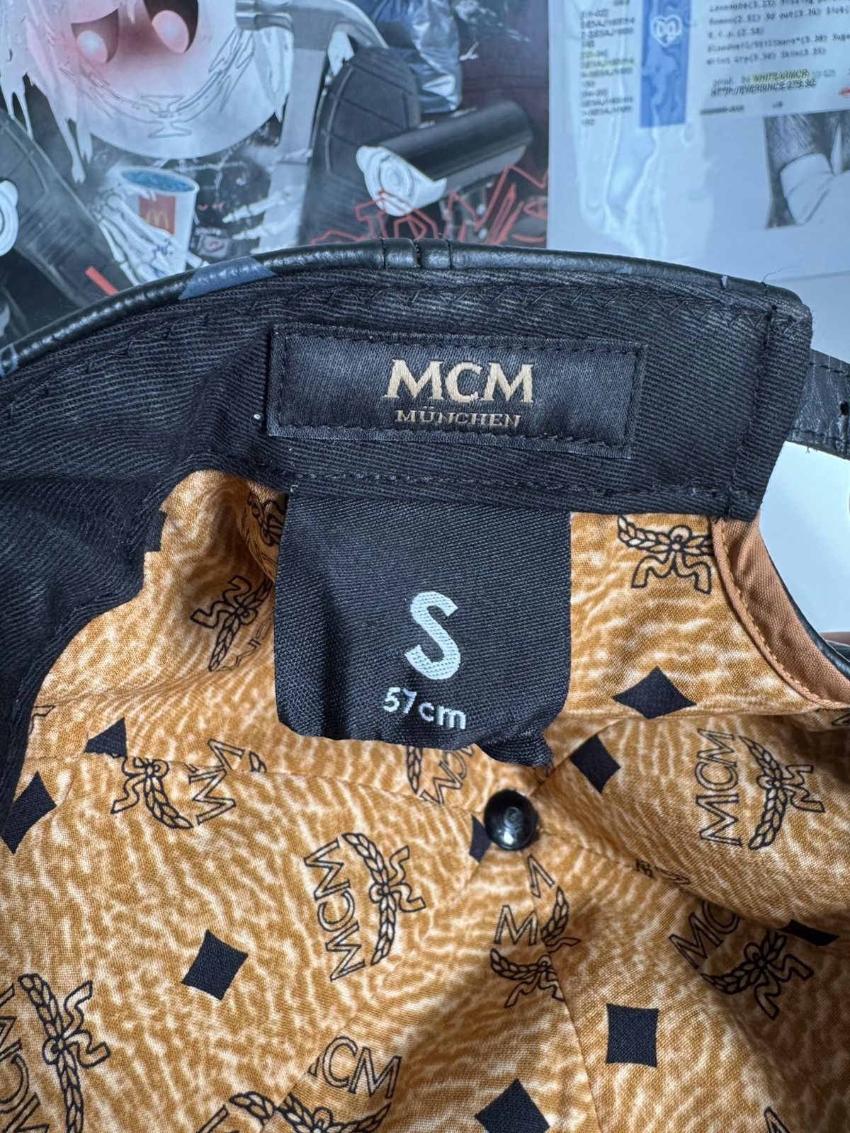 MCM Mcm leather monogram cap black luxury designer Made in Japan Size ONE SIZE - 15 Thumbnail