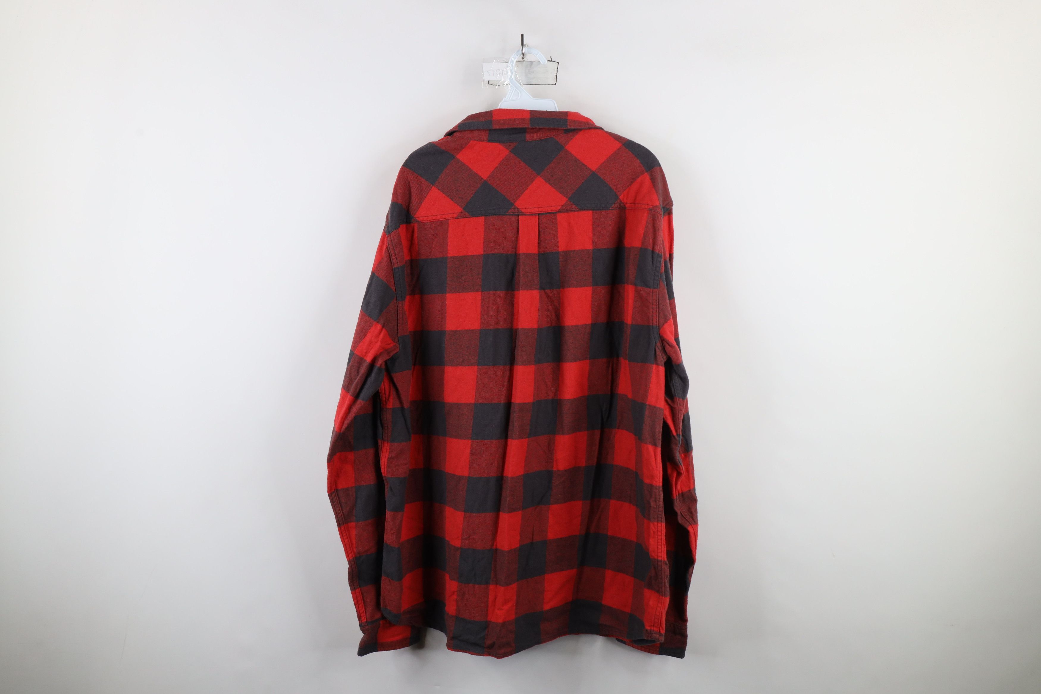 Vintage Vintage Y2K Streetwear Oversized Flannel Button Shirt Plaid Size US XXL / EU 58 / 5 - 7 Thumbnail