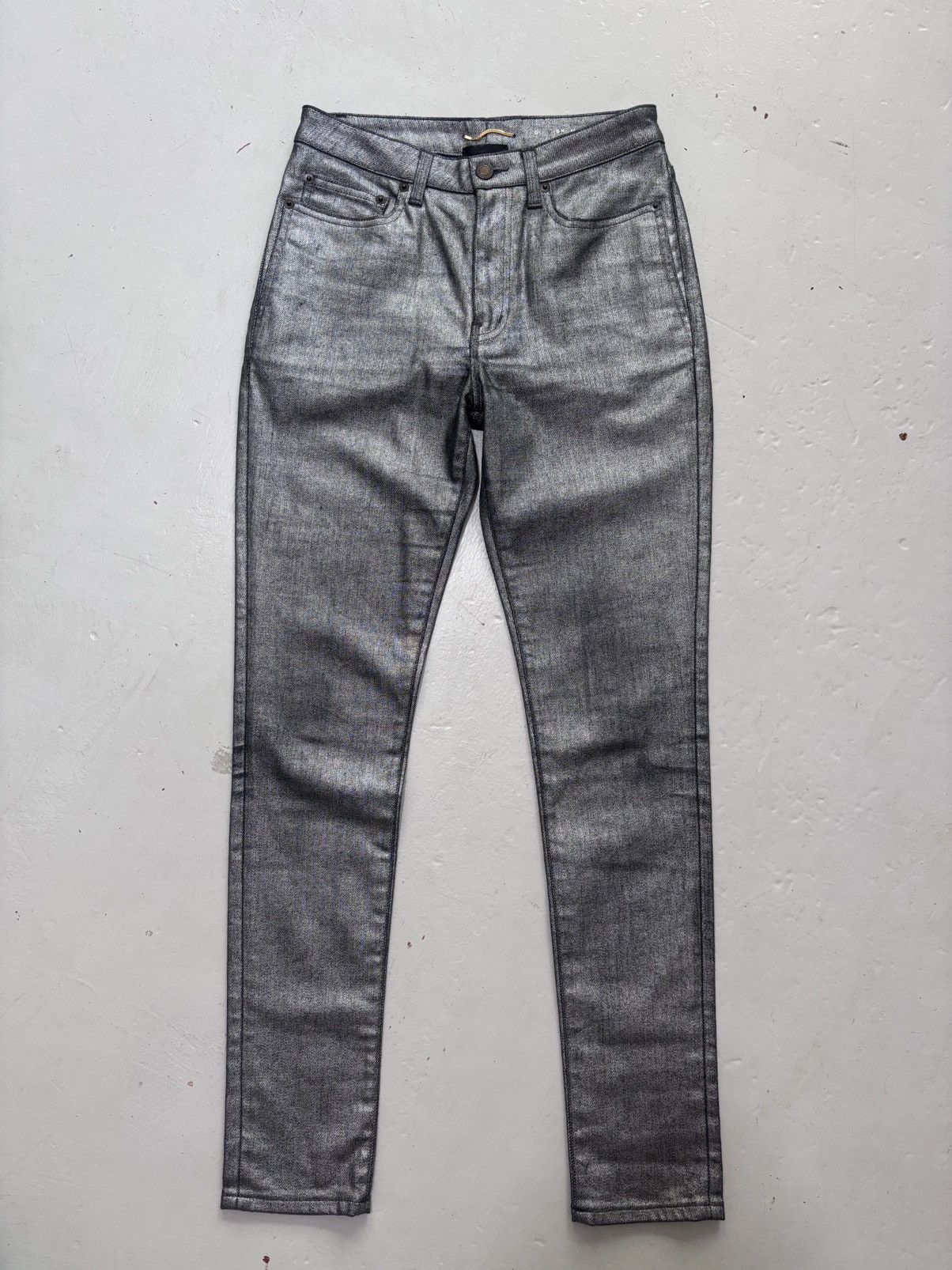 Saint Laurent Paris Silver jeans Size 29" - 1 Thumbnail
