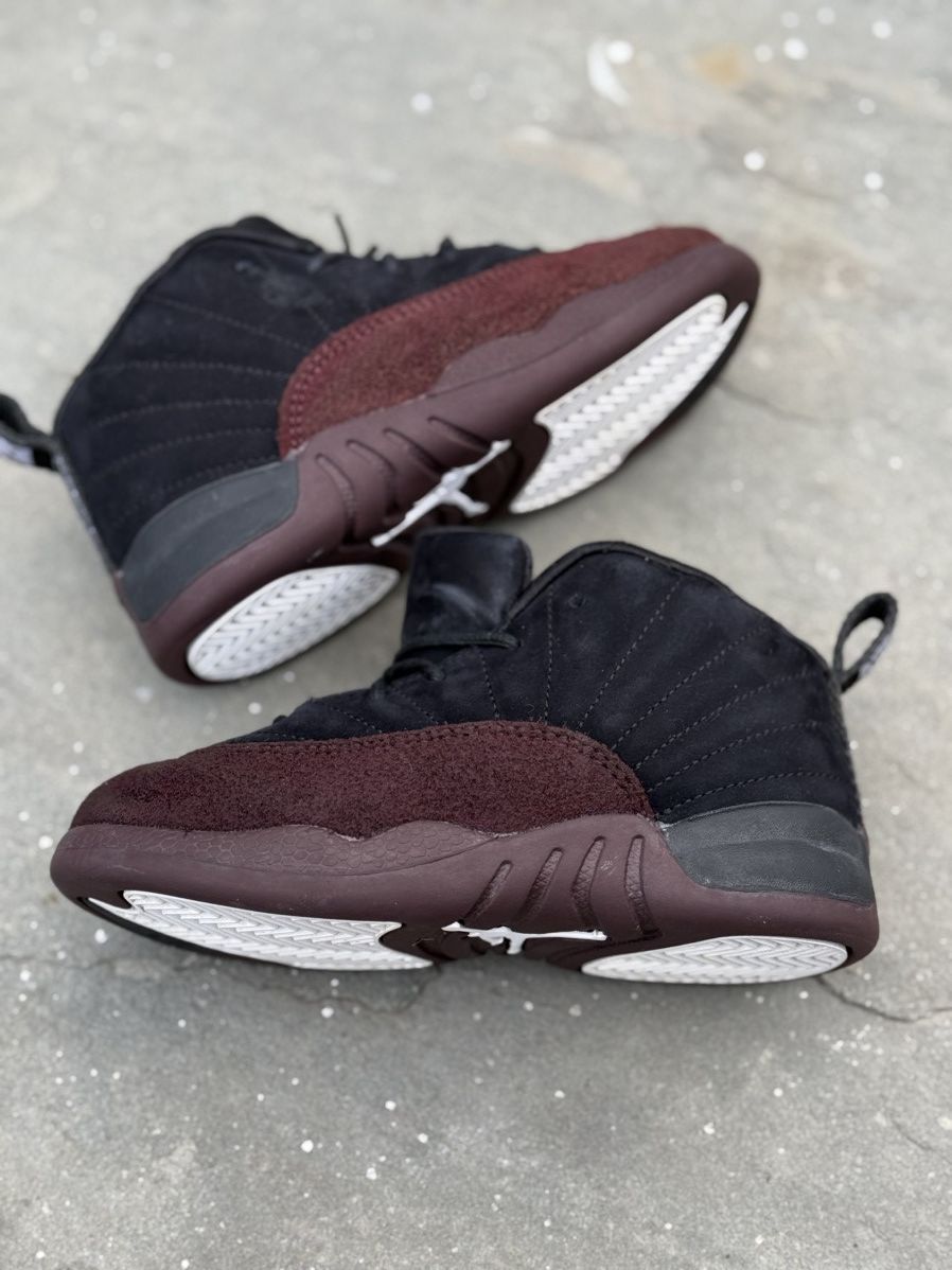 A Ma Maniere × Jordan Brand Jordan 12 Retro A Ma Maniére Black (PS) 10c Size US 5 / EU 37 - 5 Thumbnail