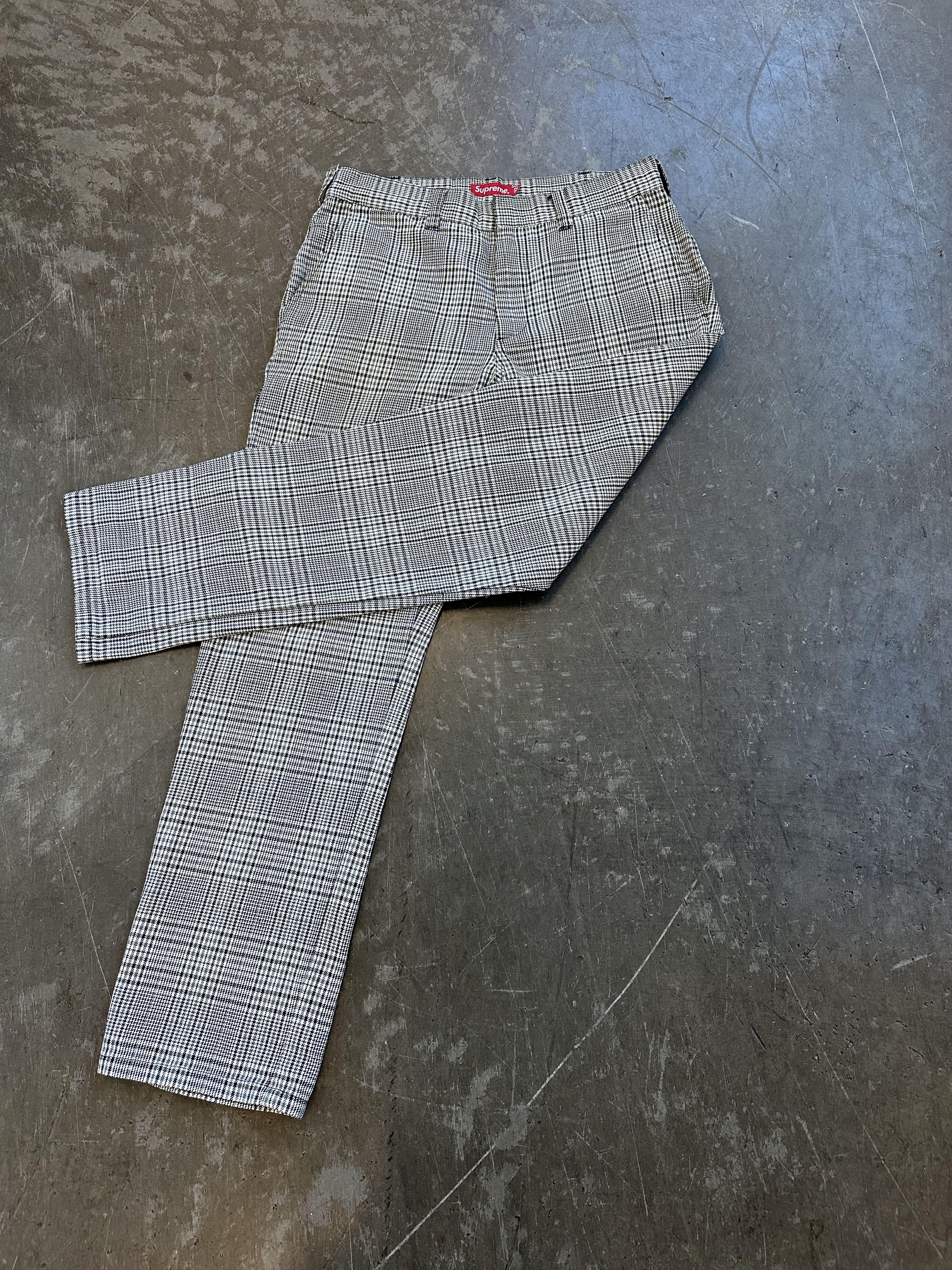Supreme FINAL DROP Plaid Work Pants SS19 Size US 32 / EU 48 - 2 Thumbnail