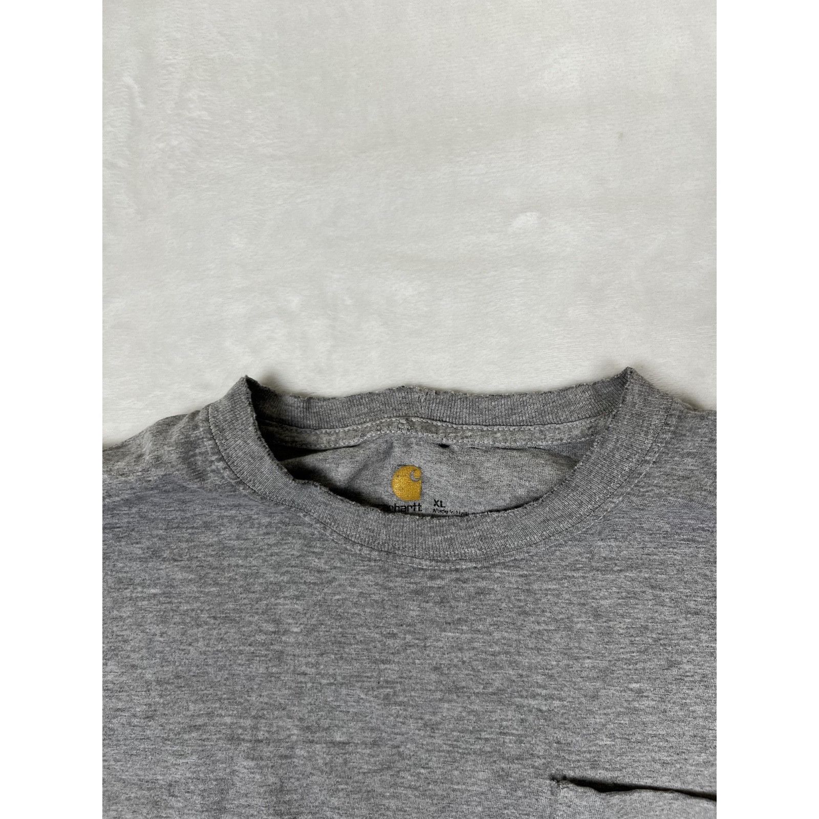 Carhartt Vintage Carhartt Gray Pocket Tee T-Shirt Size XL Distressed Size US XL / EU 56 / 4 - 5 Thumbnail