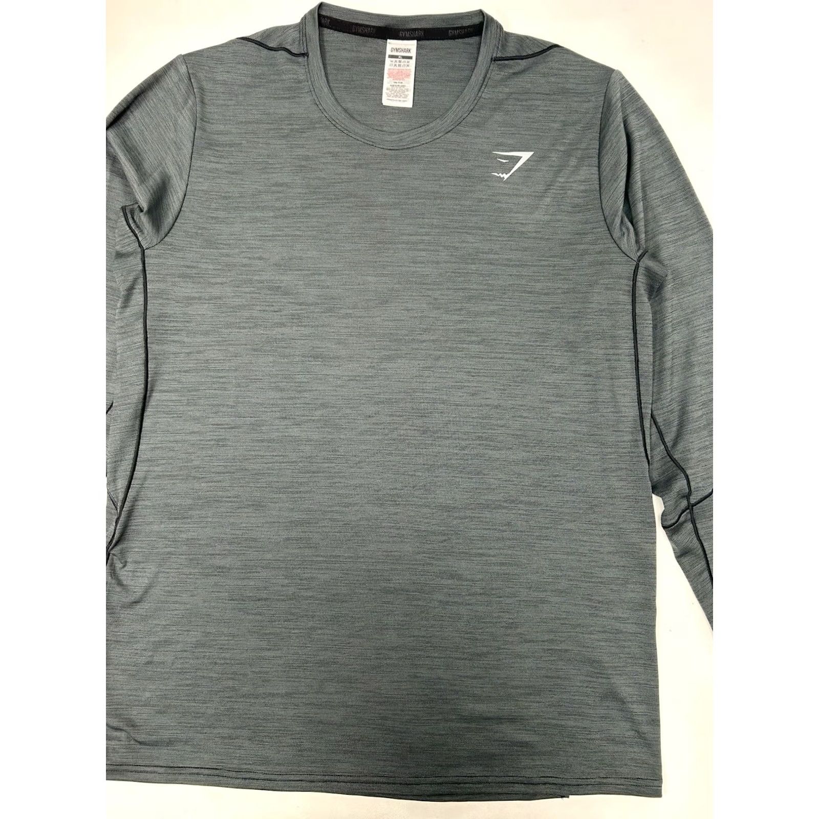 Gymshark GYMSHARK MENS XL GRAY LONG SLEEVE SHIRT WORKOUT TOP GREY T GYM GMLT5168 22x29.5 Size US XL / EU 56 / 4 - 5 Thumbnail
