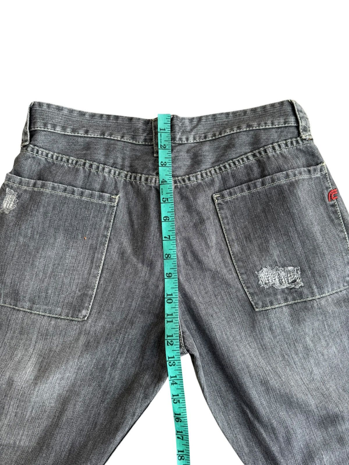 If Six Was Nine × Japanese Brand × Le Grande Bleu (L.G.B.) 🔥Vintage Distressed Y2k Fcuk Jeans Flare Size US 31 - 15 Thumbnail