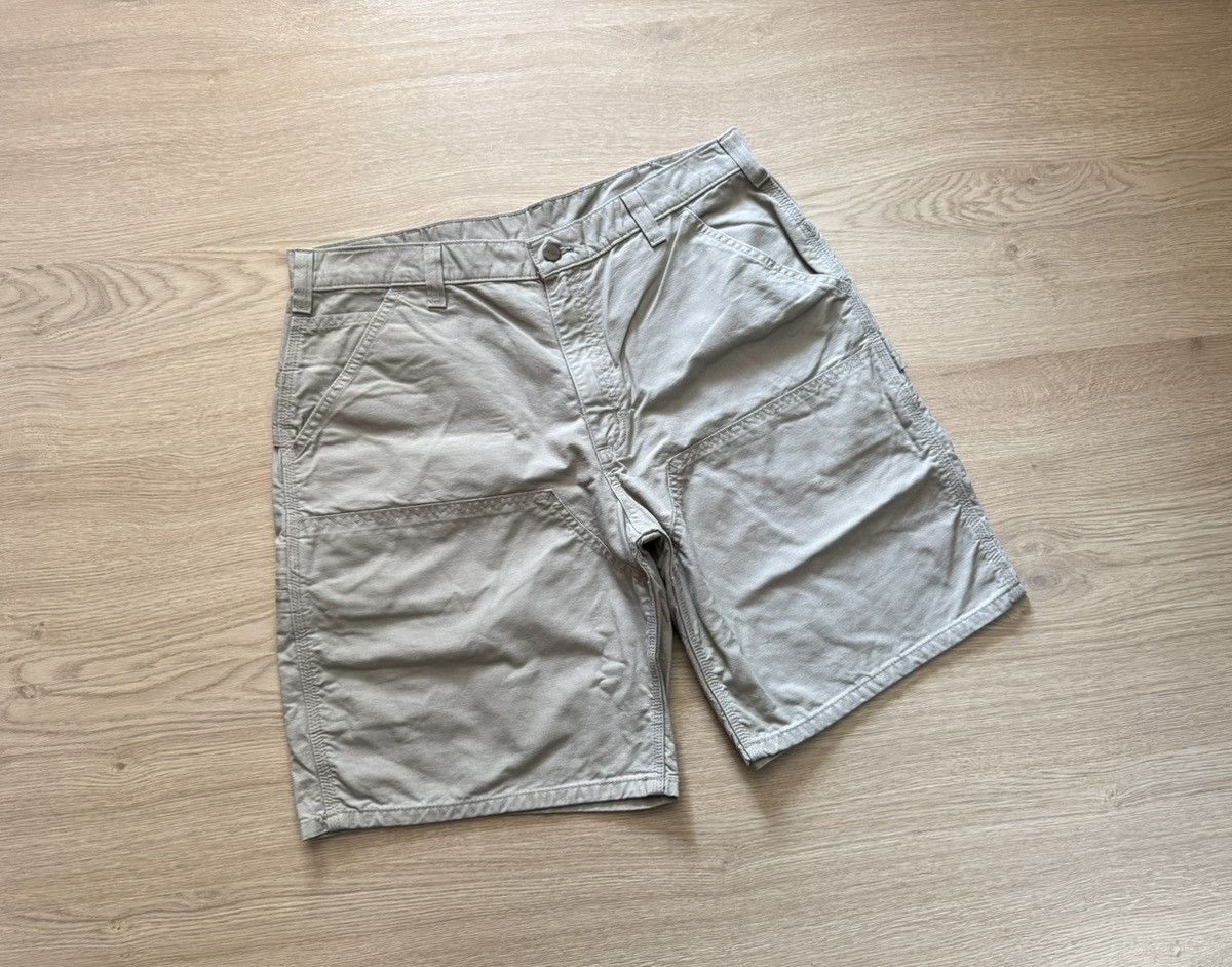 Carhartt Vintage Carhartt Original Fit Tan Baggy Double Knee Shorts Size US 36 / EU 52 - 1 Thumbnail